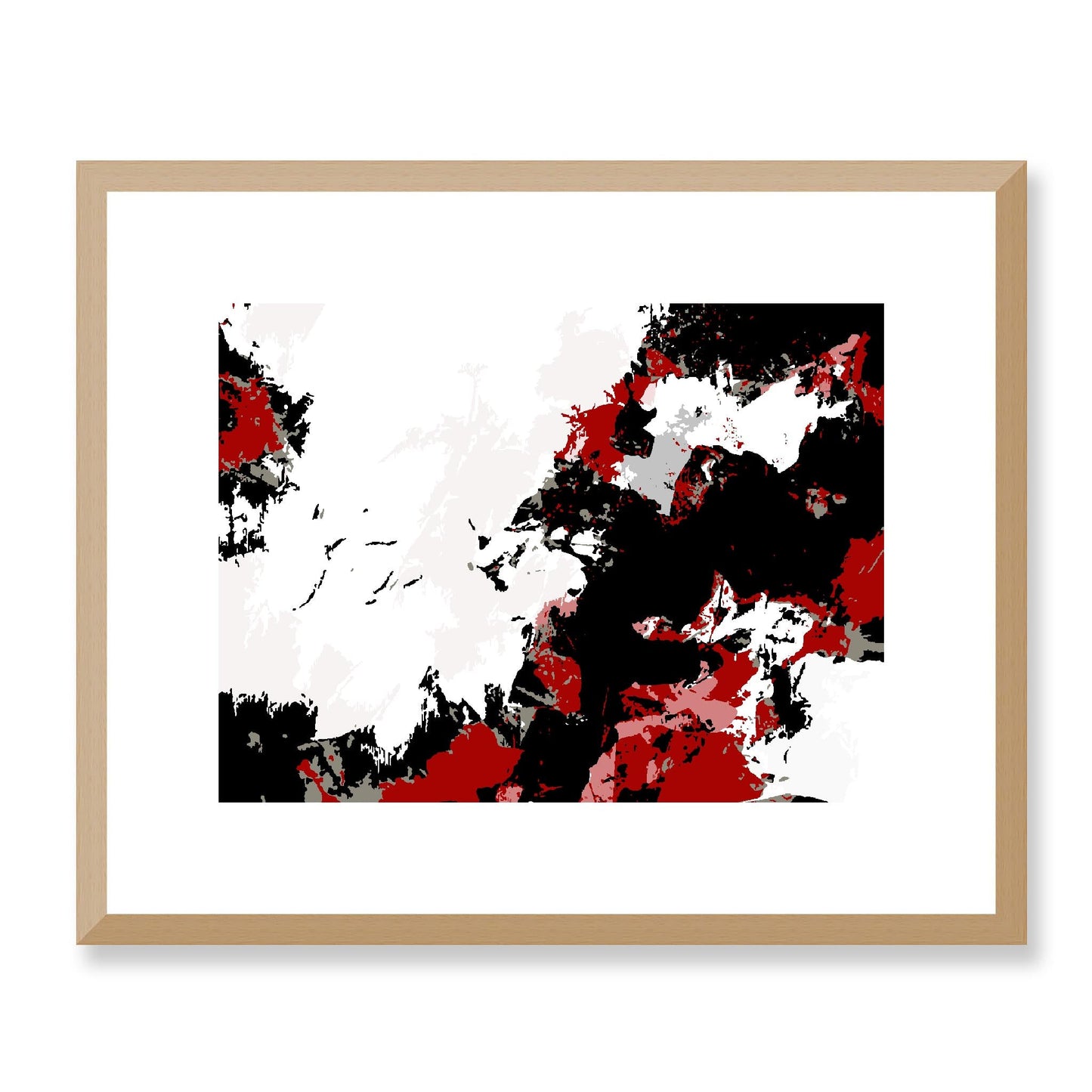 Framed Graphic Art Print, White Mat - 12x10 16x13 20x16 28x22 inches | FPH-1190-7696, Prints, Graphic art, Natural Frame, 41 x 33 cm ,16 x 13 inches