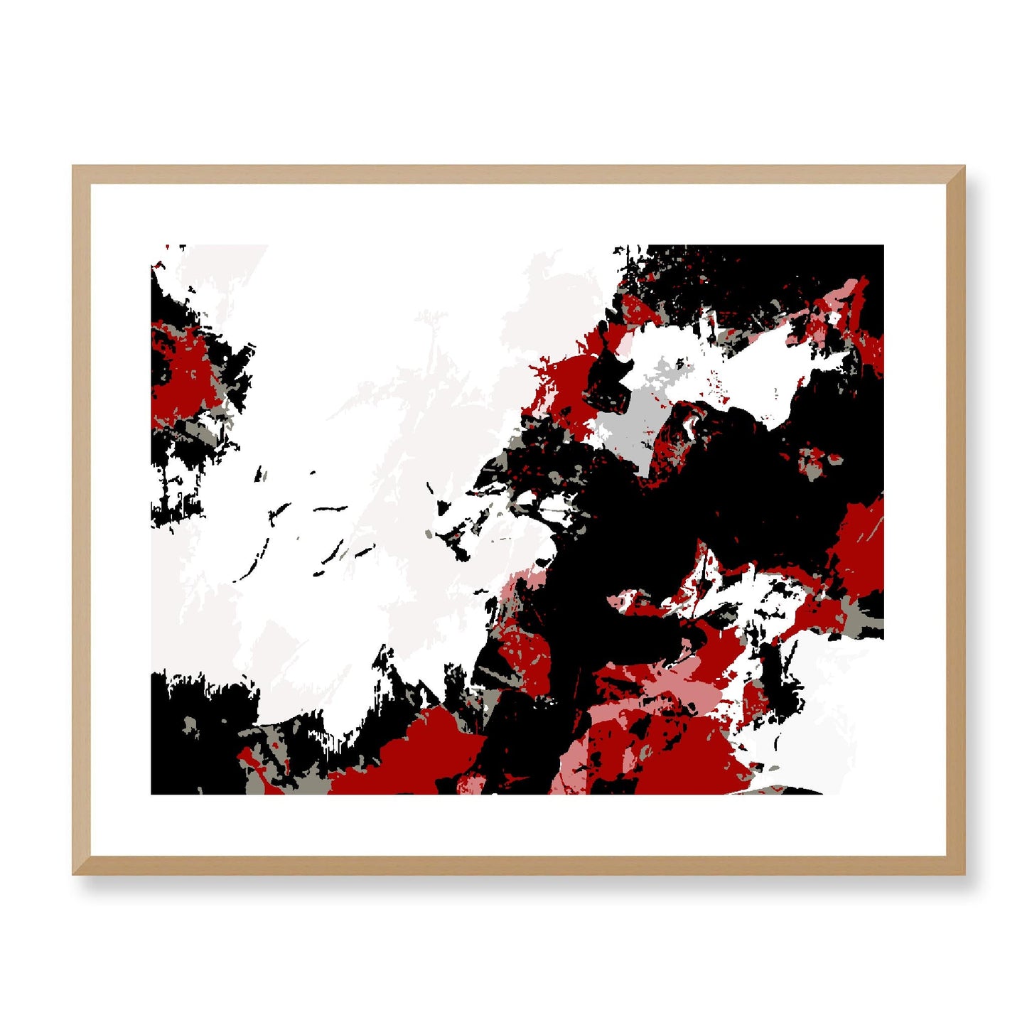 Framed Graphic Art Print, White Mat - 12x10 16x13 20x16 28x22 inches | FPH-1190-7696, Prints, Graphic art, Natural Frame, 71 x 56 cm ,28 x 22 inches