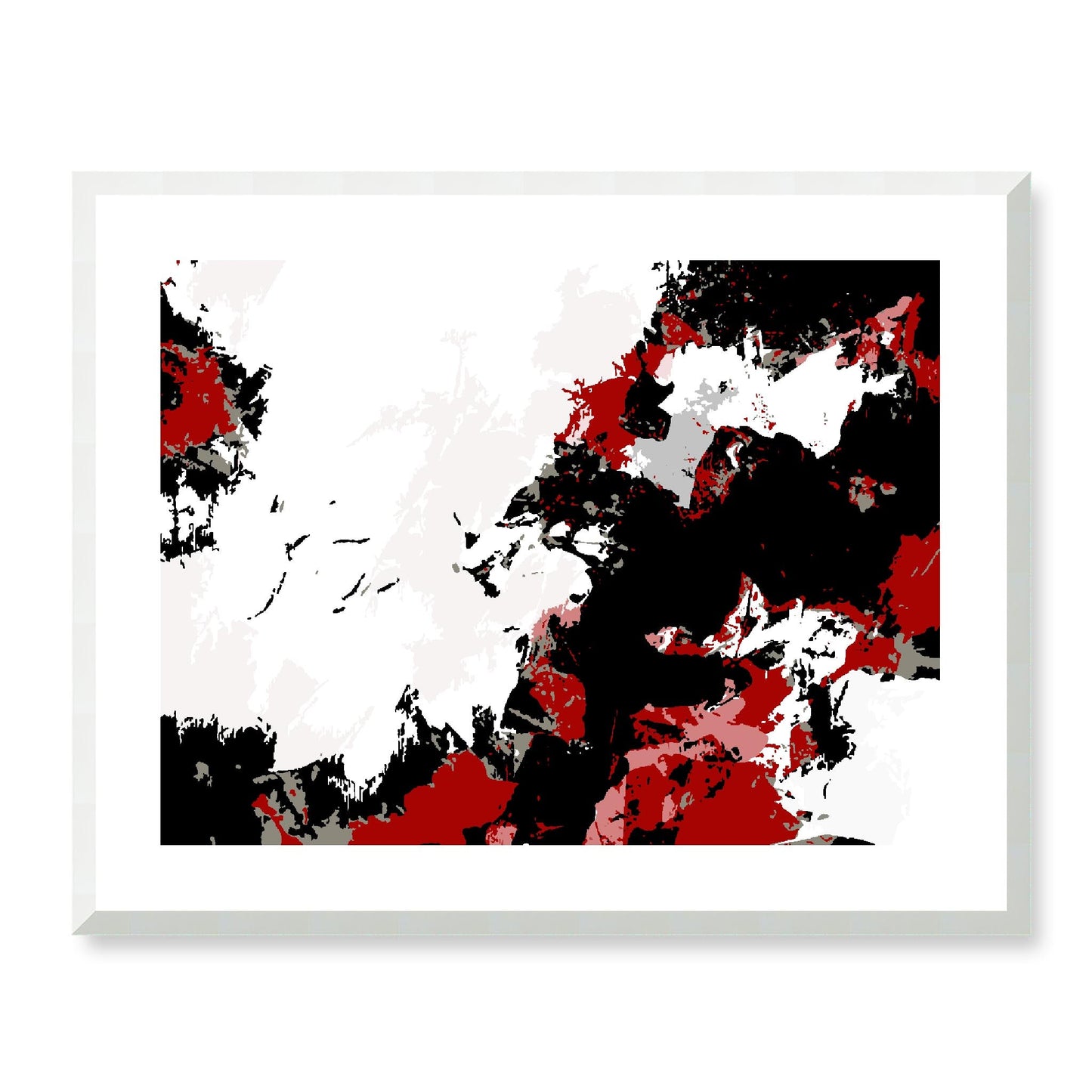 Framed Graphic Art Print, White Mat - 12x10 16x13 20x16 28x22 inches | FPH-1190-7696, Prints, Graphic art, White Frame, 71 x 56 cm ,28 x 22 inches