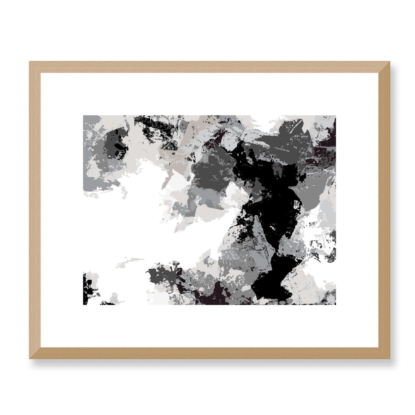 Framed Graphic Art Print, White Mat - 12x10 16x13 20x16 28x22 inches | FPH- 1200-7692, Prints, Graphic art, Natural Frame, 41 x 33 cm ,16 x 13 inches