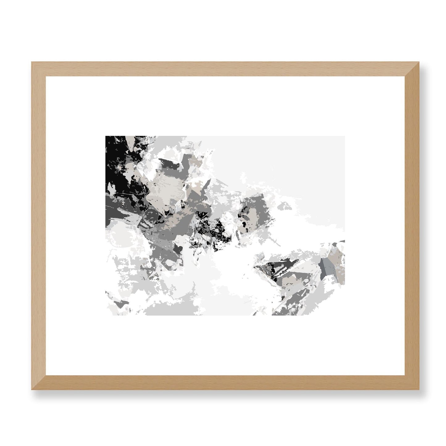 Framed Graphic Art Print, White Mat - 12x10 16x13 20x16 28x22 inches | FPH- 1200-7694, Prints, Graphic art, Natural Frame, 30 x 25 cm ,12 x 10 inches