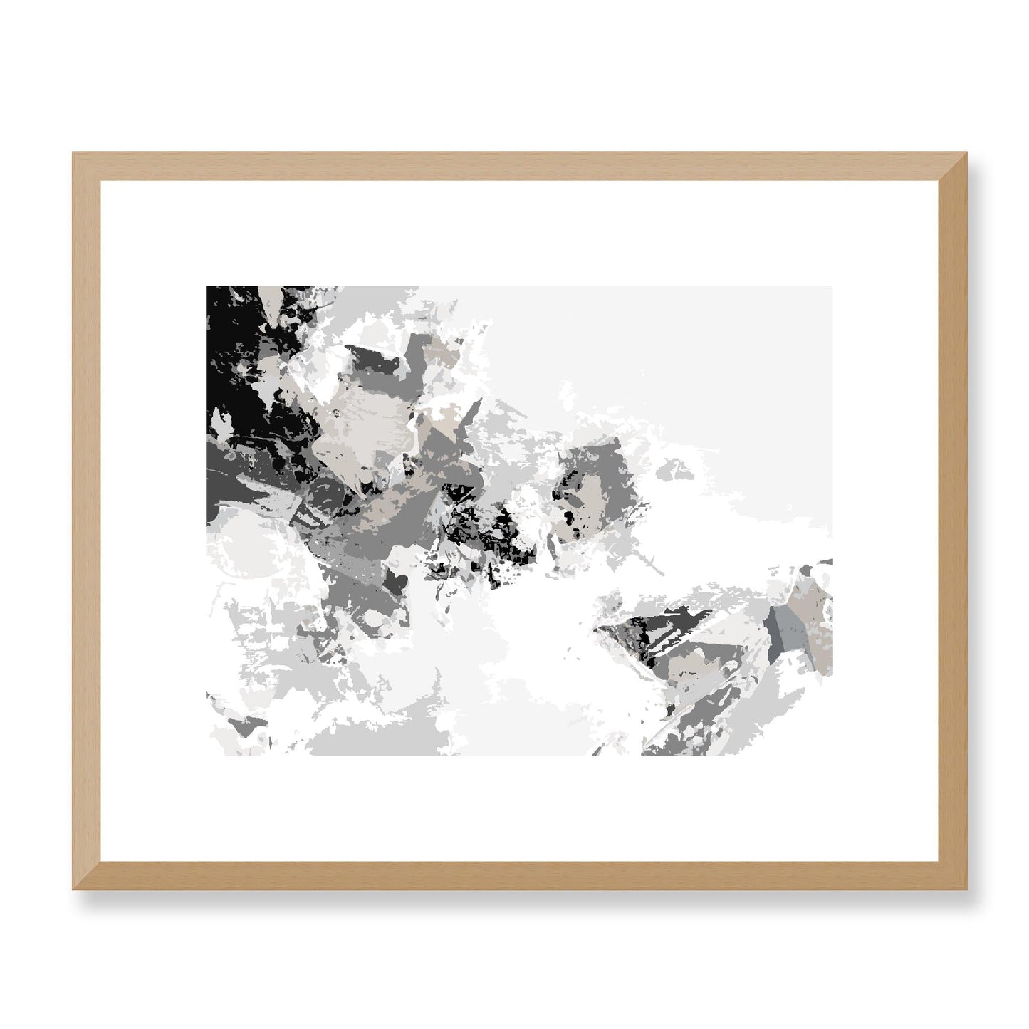 Framed Graphic Art Print, White Mat - 12x10 16x13 20x16 28x22 inches | FPH- 1200-7694, Prints, Graphic art, Natural Frame, 41 x 33 cm ,16 x 13 inches