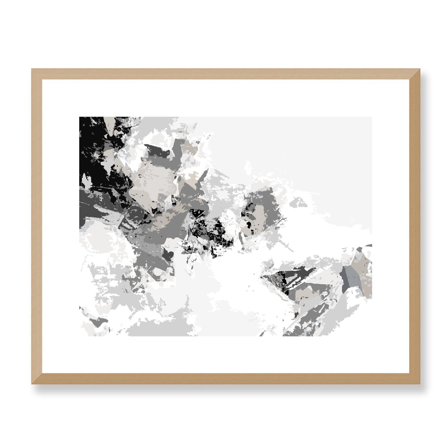 Framed Graphic Art Print, White Mat - 12x10 16x13 20x16 28x22 inches | FPH- 1200-7694, Prints, Graphic art, Natural Frame, 51 x 41 cm ,20 x 16 inches