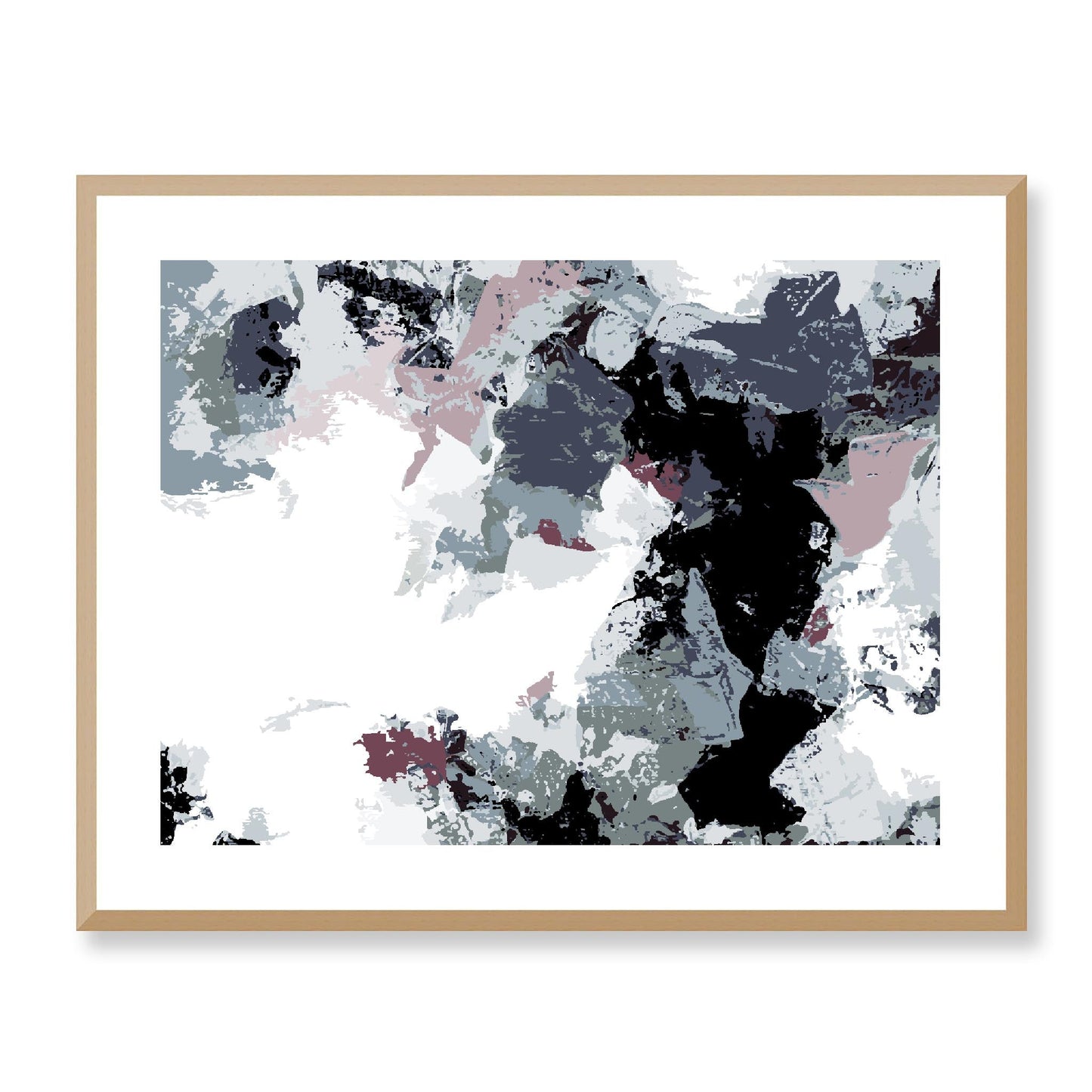 Framed Graphic Art Print, White Mat - 12x10 16x13 20x16 28x22 inches | FPH- 1210-7692, Prints, Graphic art, Natural Frame, 71 x 56 cm ,28 x 22 inches