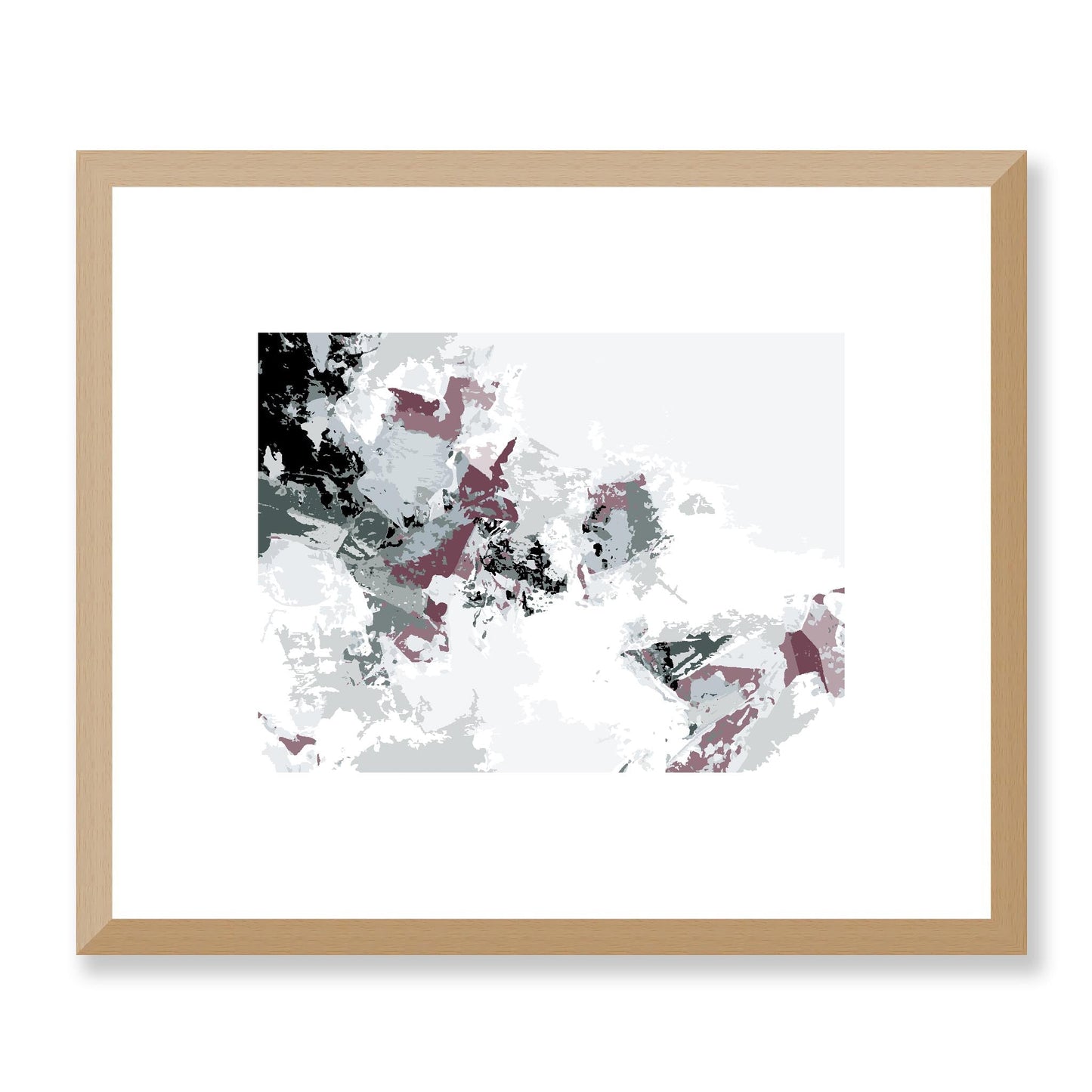 Framed Graphic Art Print, White Mat - 12x10 16x13 20x16 28x22 inches | FPH- 1210-7694, Prints, Graphic art, Natural Frame, 30 x 25 cm ,12 x 10 inches
