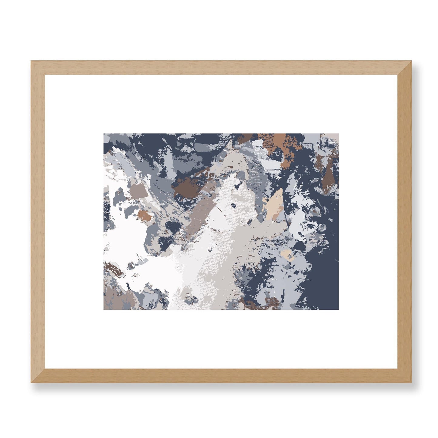 Framed Graphic Art Print, White Mat - 12x10 16x13 20x16 28x22 inches | FPH- 1220-7689, Prints, Graphic art, Natural Frame, 30 x 25 cm ,12 x 10 inches