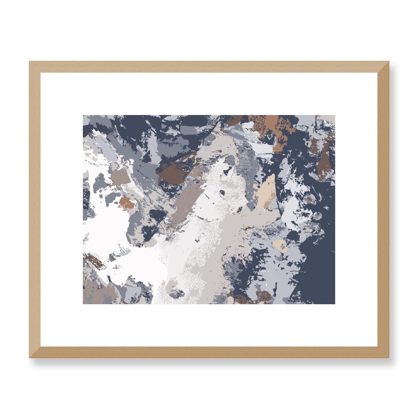 Framed Graphic Art Print, White Mat - 12x10 16x13 20x16 28x22 inches | FPH- 1220-7689, Prints, Graphic art, Natural Frame, 41 x 33 cm ,16 x 13 inches