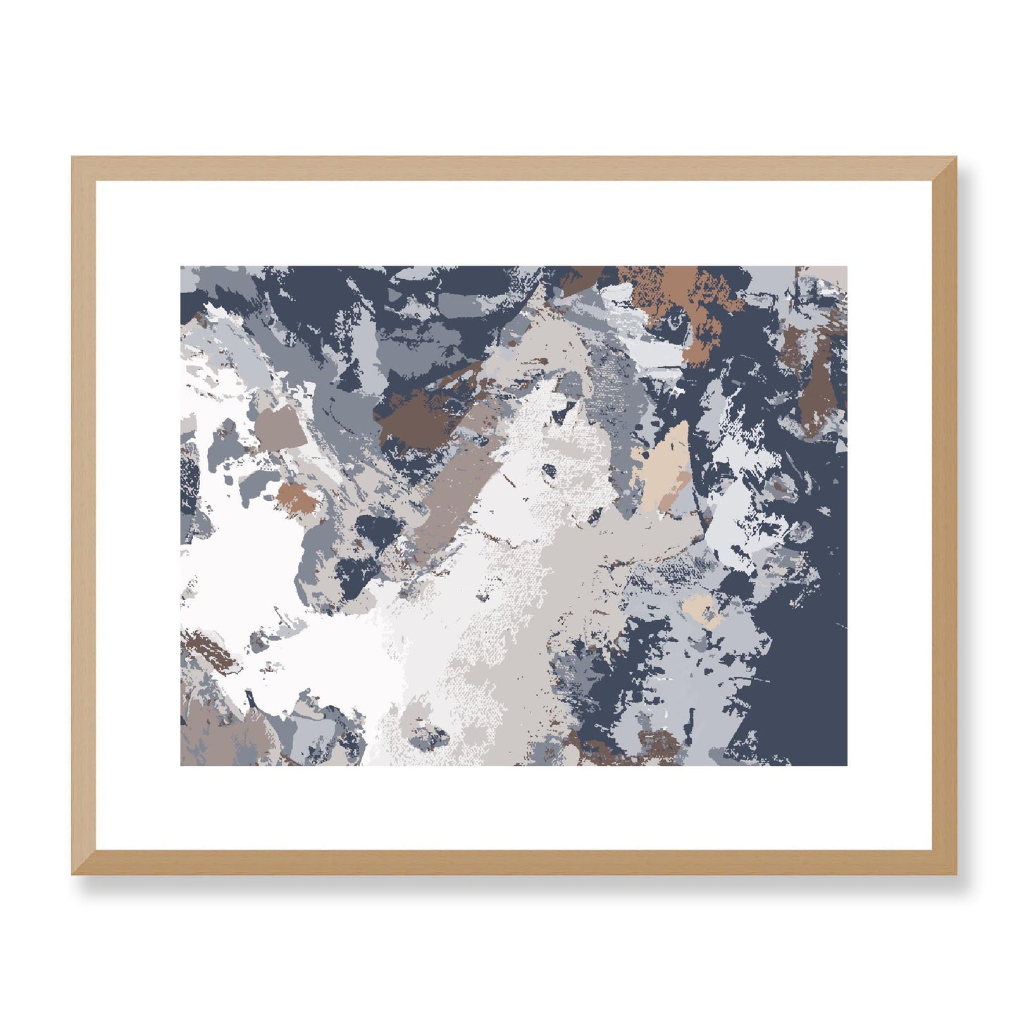 Framed Graphic Art Print, White Mat - 12x10 16x13 20x16 28x22 inches | FPH- 1220-7689, Prints, Graphic art, Natural Frame, 51 x 41 cm ,20 x 16 inches