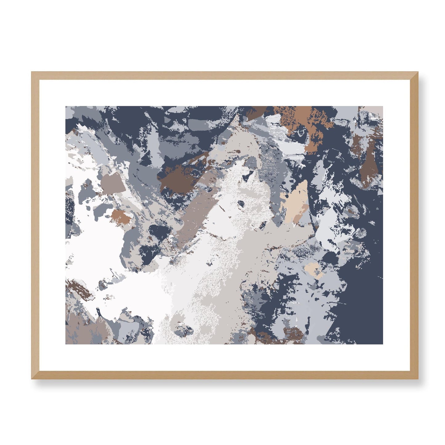 Framed Graphic Art Print, White Mat - 12x10 16x13 20x16 28x22 inches | FPH- 1220-7689, Prints, Graphic art, Natural Frame, 71 x 56 cm ,28 x 22 inches