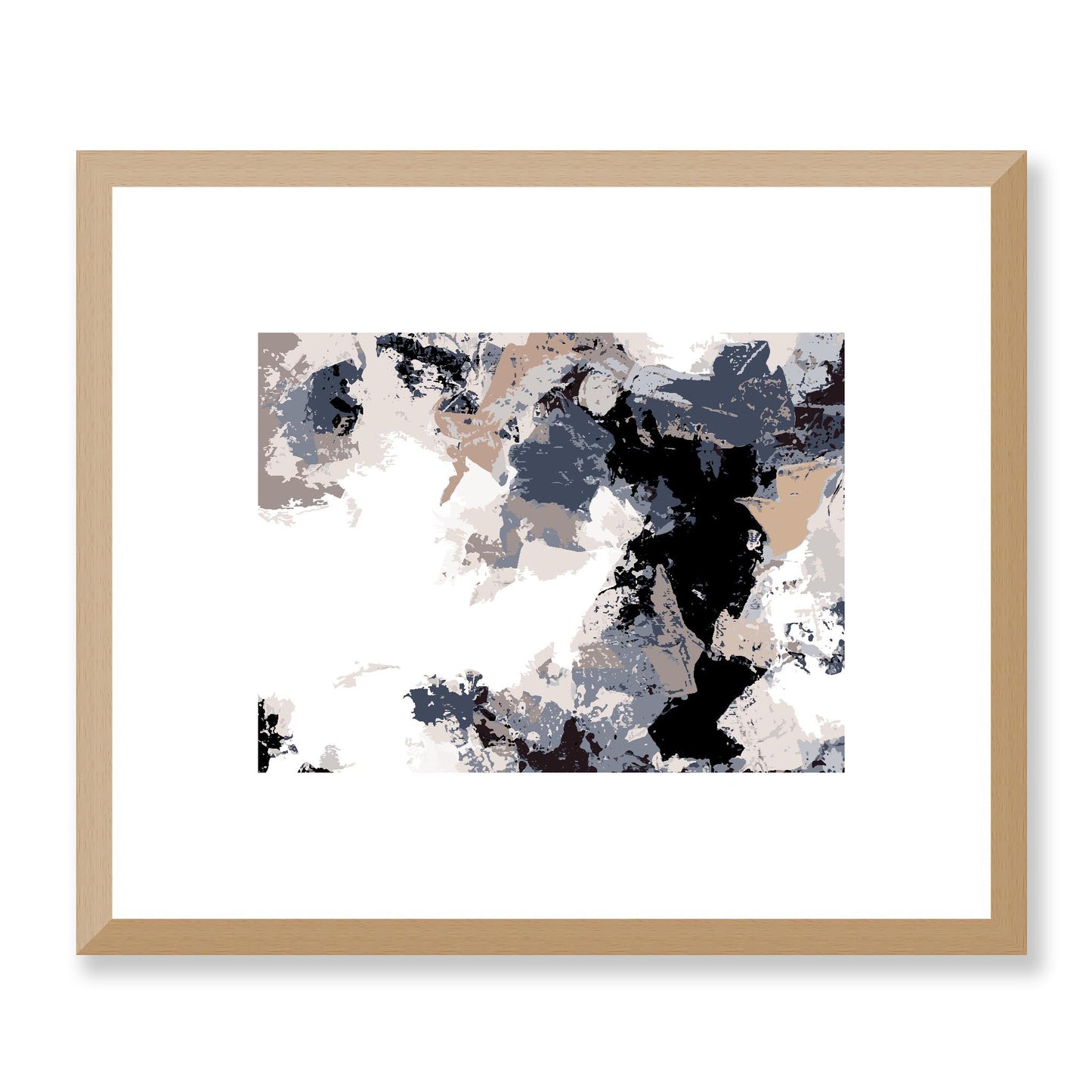 Framed Graphic Art Print, White Mat - 12x10 16x13 20x16 28x22 inches | FPH- 1220-7692, Prints, Graphic art, Natural Frame, 30 x 25 cm ,12 x 10 inches