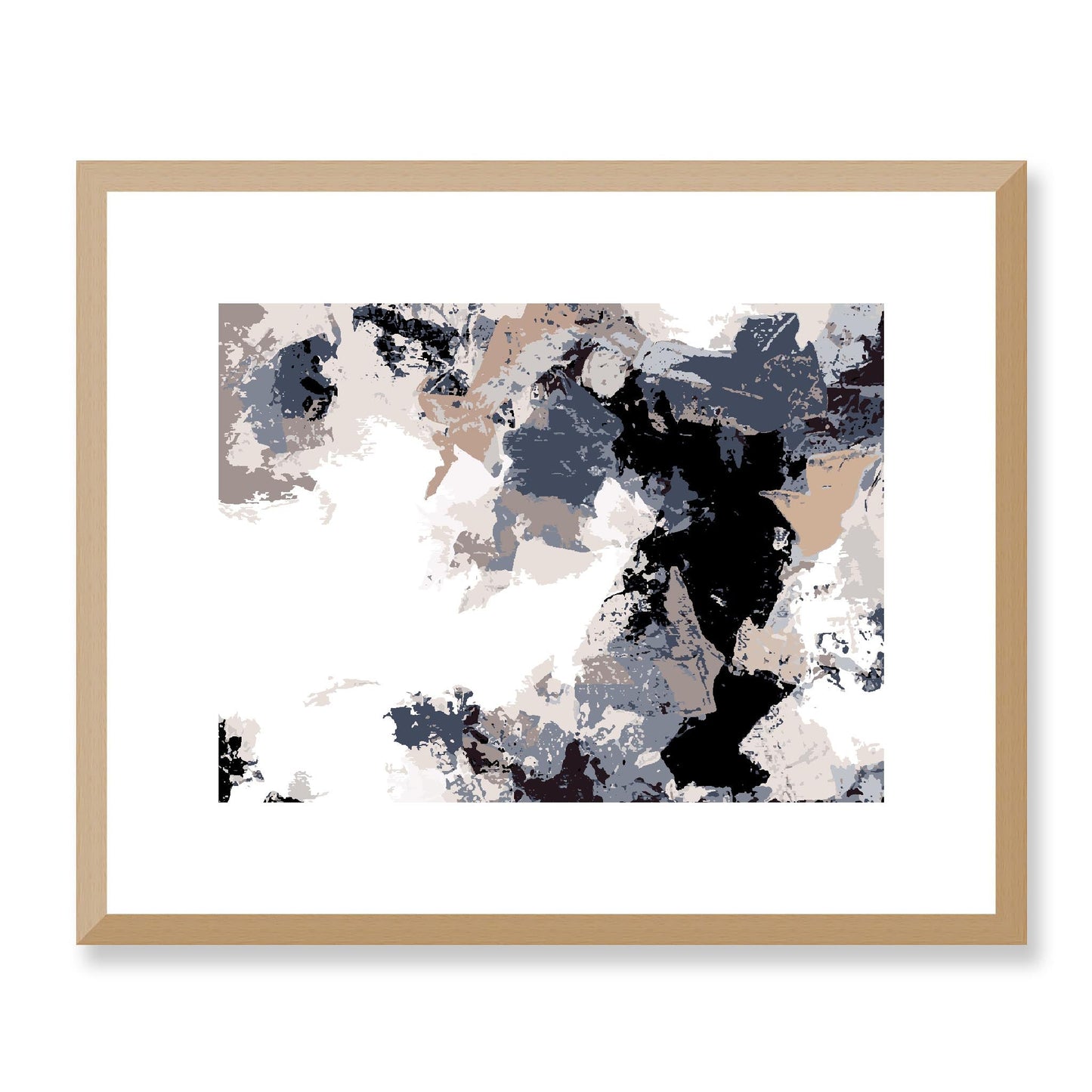 Framed Graphic Art Print, White Mat - 12x10 16x13 20x16 28x22 inches | FPH- 1220-7692, Prints, Graphic art, Natural Frame, 41 x 33 cm ,16 x 13 inches