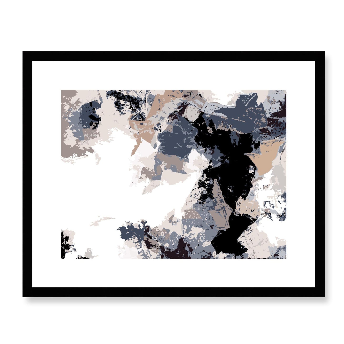 Framed Graphic Art Print, White Mat - 12x10 16x13 20x16 28x22 inches | FPH- 1220-7692, Prints, Graphic art, Black Frame, 51 x 41 cm ,20 x 16 inches