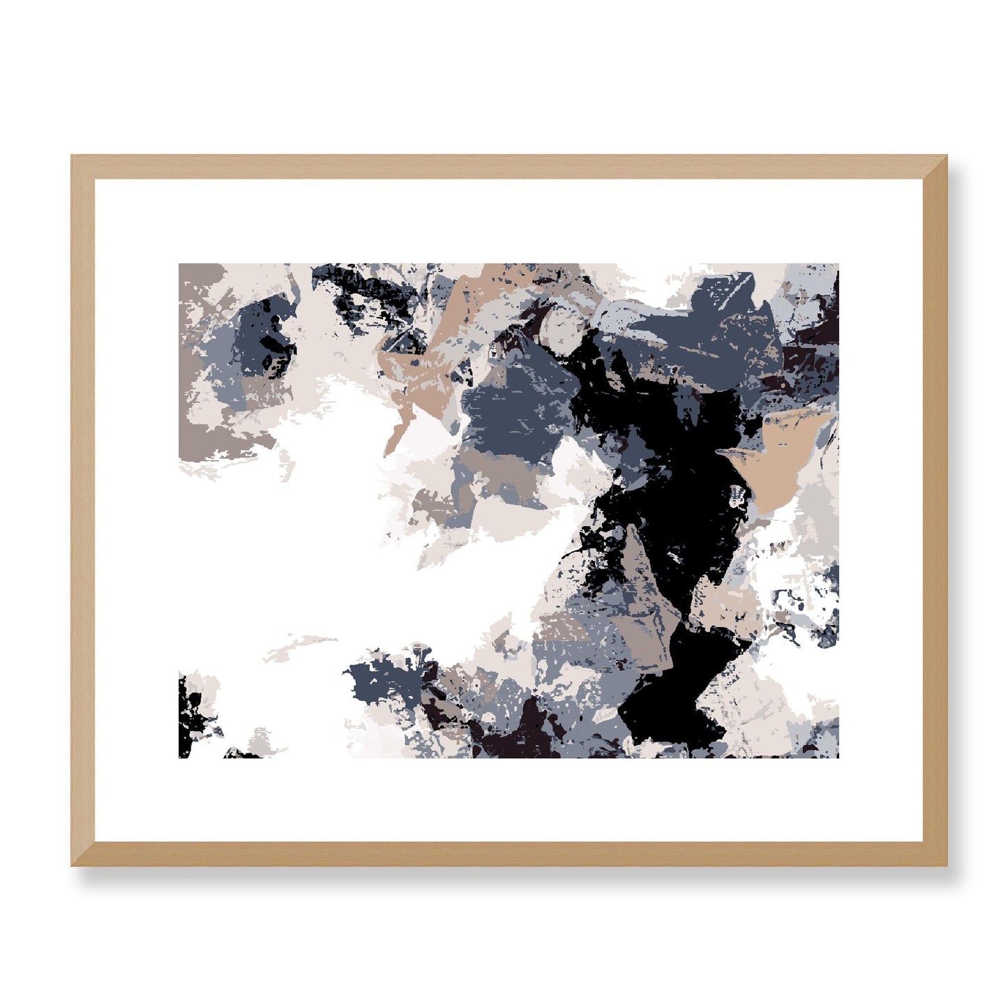 Framed Graphic Art Print, White Mat - 12x10 16x13 20x16 28x22 inches | FPH- 1220-7692, Prints, Graphic art, Natural Frame, 51 x 41 cm ,20 x 16 inches