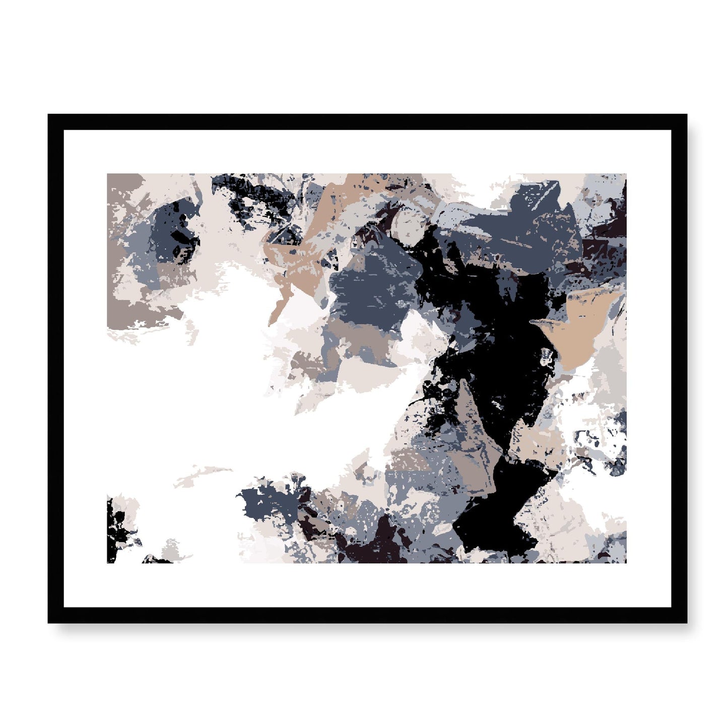 Framed Graphic Art Print, White Mat - 12x10 16x13 20x16 28x22 inches | FPH- 1220-7692, Prints, Graphic art, Black Frame, 71 x 56 cm ,28 x 22 inches