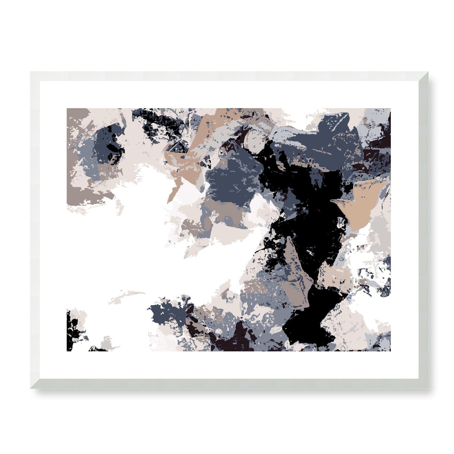 Framed Graphic Art Print, White Mat - 12x10 16x13 20x16 28x22 inches | FPH- 1220-7692, Prints, Graphic art, White Frame, 71 x 56 cm ,28 x 22 inches