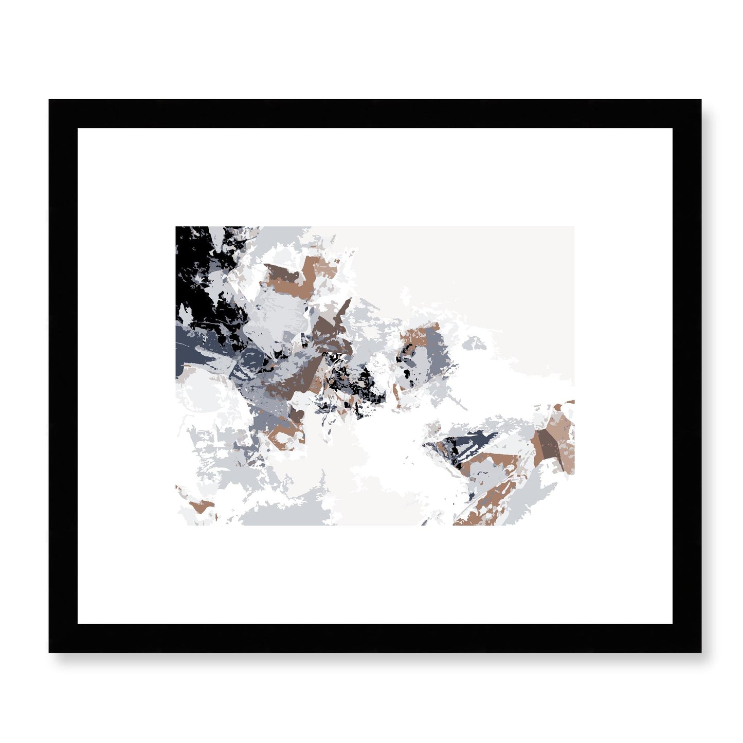 Framed Graphic Art Print, White Mat - 12x10 16x13 20x16 28x22 inches | FPH- 1220-7694, Prints, Graphic art, Black Frame, 30 x 25 cm ,12 x 10 inches