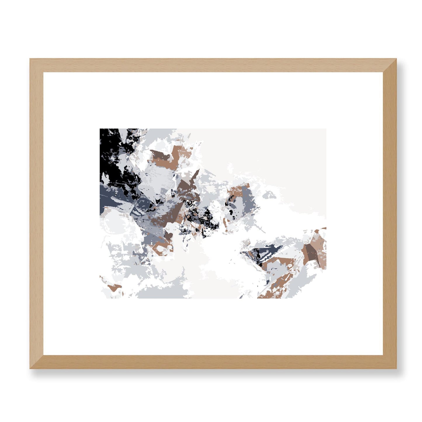 Framed Graphic Art Print, White Mat - 12x10 16x13 20x16 28x22 inches | FPH- 1220-7694, Prints, Graphic art, Natural Frame, 30 x 25 cm ,12 x 10 inches