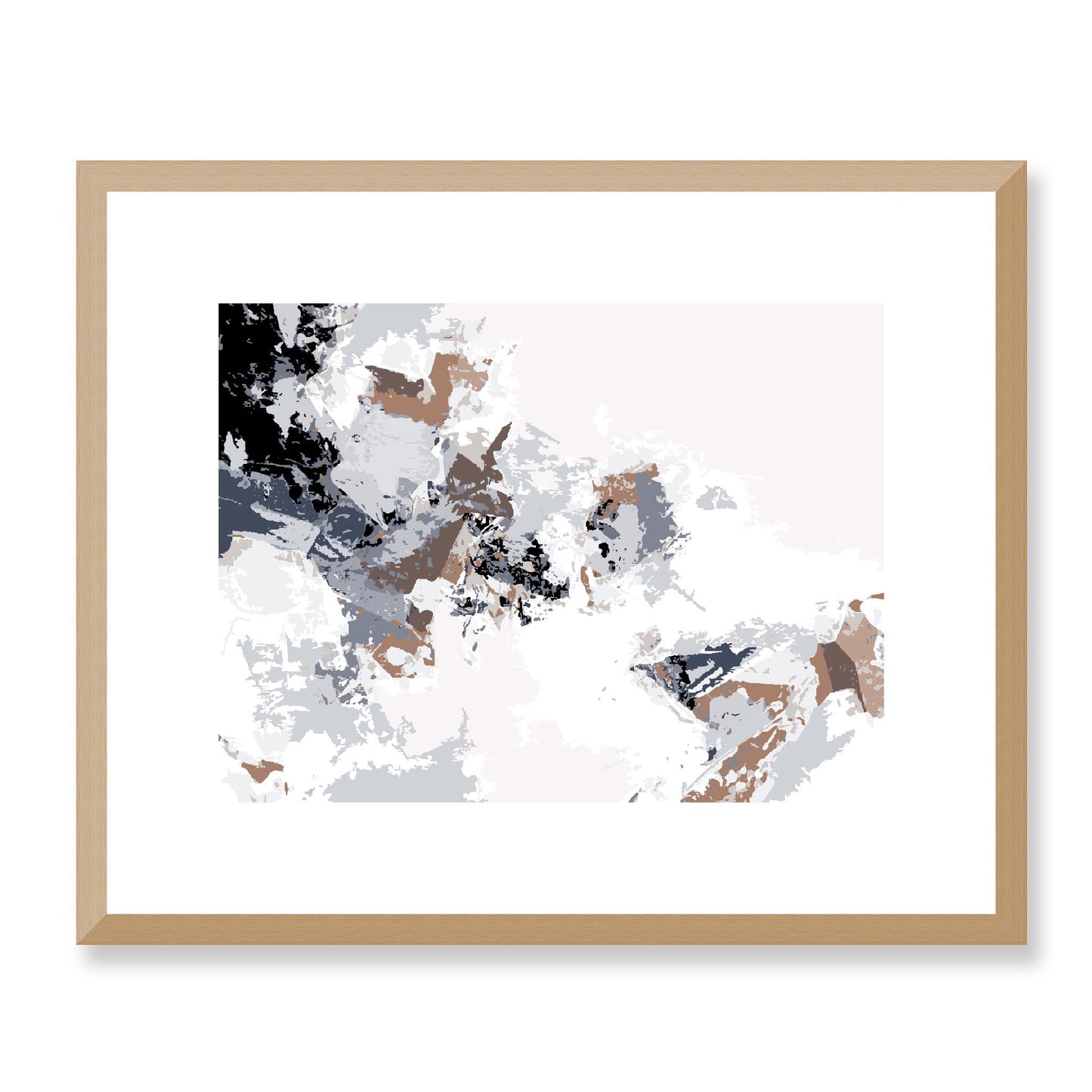 Framed Graphic Art Print, White Mat - 12x10 16x13 20x16 28x22 inches | FPH- 1220-7694, Prints, Graphic art, Natural Frame, 41 x 33 cm ,16 x 13 inches