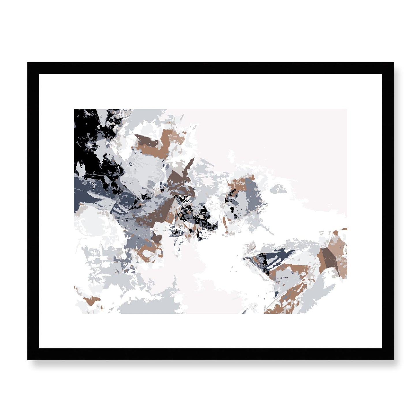 Framed Graphic Art Print, White Mat - 12x10 16x13 20x16 28x22 inches | FPH- 1220-7694, Prints, Graphic art, Black Frame, 51 x 41 cm ,20 x 16 inches