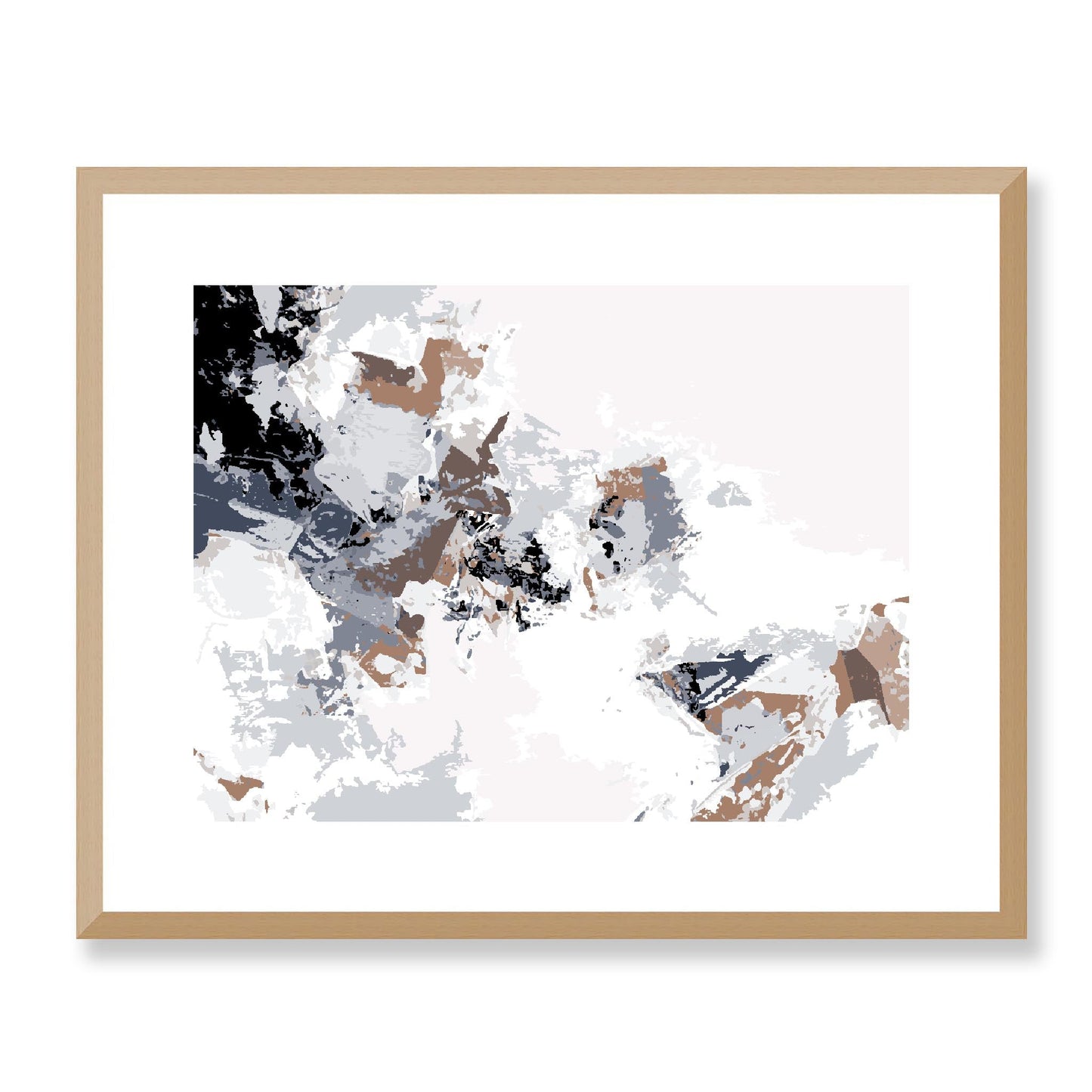 Framed Graphic Art Print, White Mat - 12x10 16x13 20x16 28x22 inches | FPH- 1220-7694, Prints, Graphic art, Natural Frame, 51 x 41 cm ,20 x 16 inches