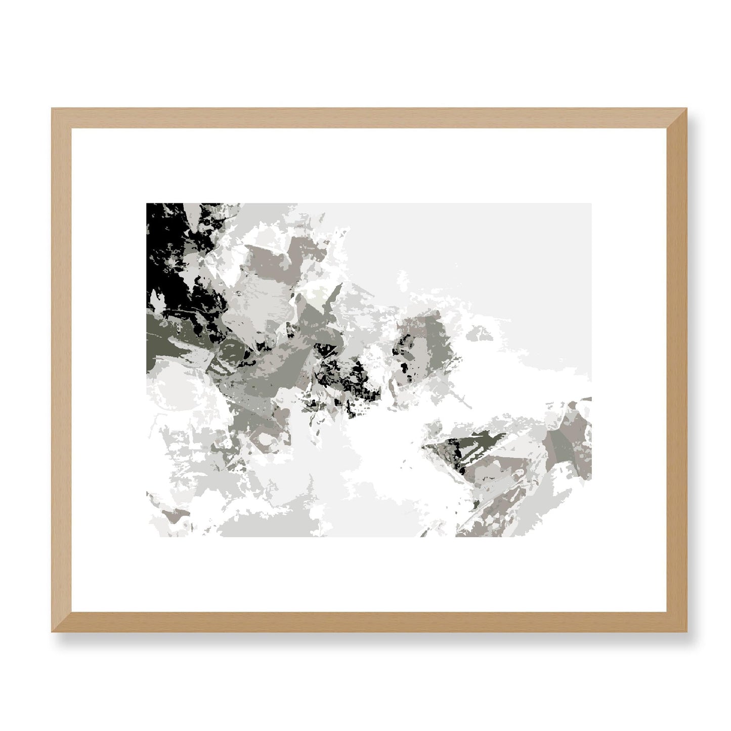 Framed Graphic Art Print, White Mat - 12x10 16x13 20x16 28x22 inches | FPH- 1240-7694, Prints, Graphic art, Natural Frame, 41 x 33 cm ,16 x 13 inches