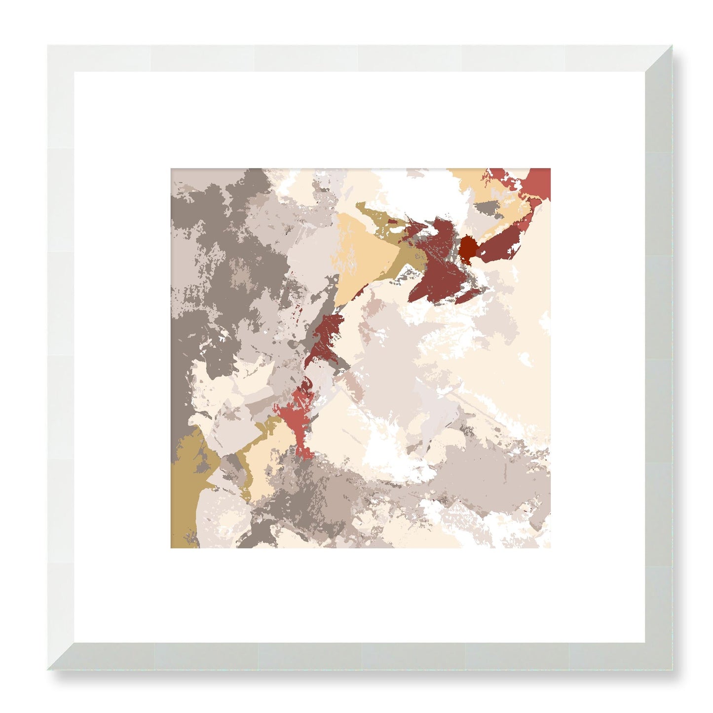 Framed Graphic Art Print, White Mat - 8x8 12x12 16x16 20x20 24x24 28x28 inches | FPS-1130-7691, Prints, Graphic art, White Frame, 30 x 30 cm ,12 x 12 inches