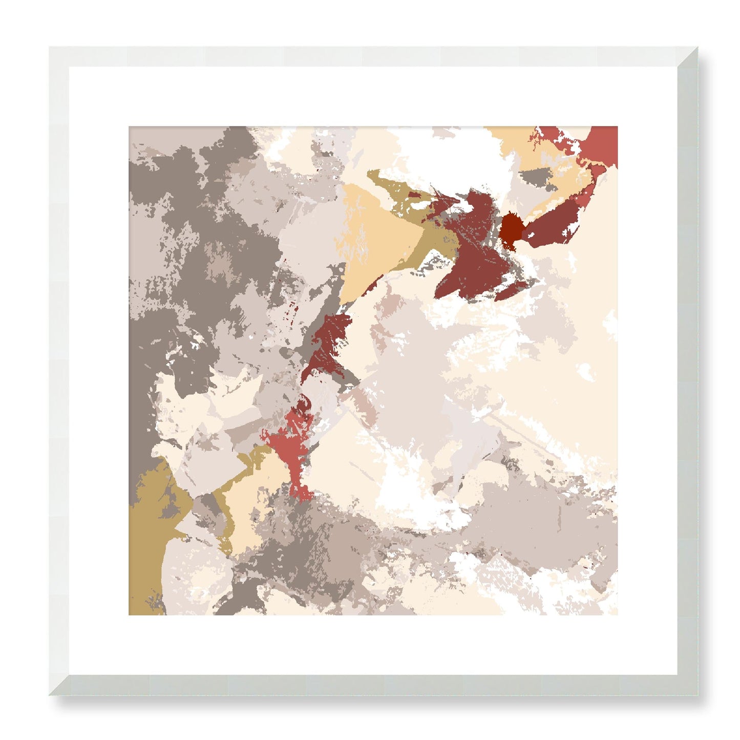 Framed Graphic Art Print, White Mat - 8x8 12x12 16x16 20x20 24x24 28x28 inches | FPS-1130-7691, Prints, Graphic art, White Frame, 51 x 51 cm ,20 x 20 inches