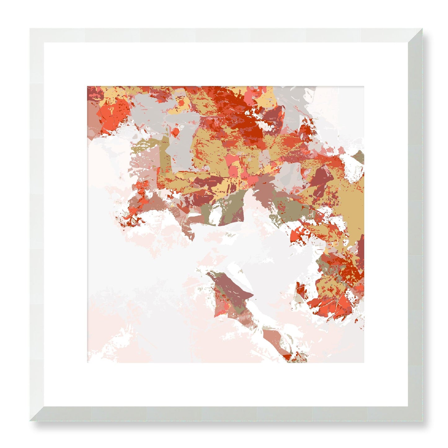 Framed Graphic Art Print, White Mat - 8x8 12x12 16x16 20x20 24x24 28x28 inches | FPS-1130-7693, Prints, Graphic art, White Frame, 41 x 41 cm ,16 x 16 inches