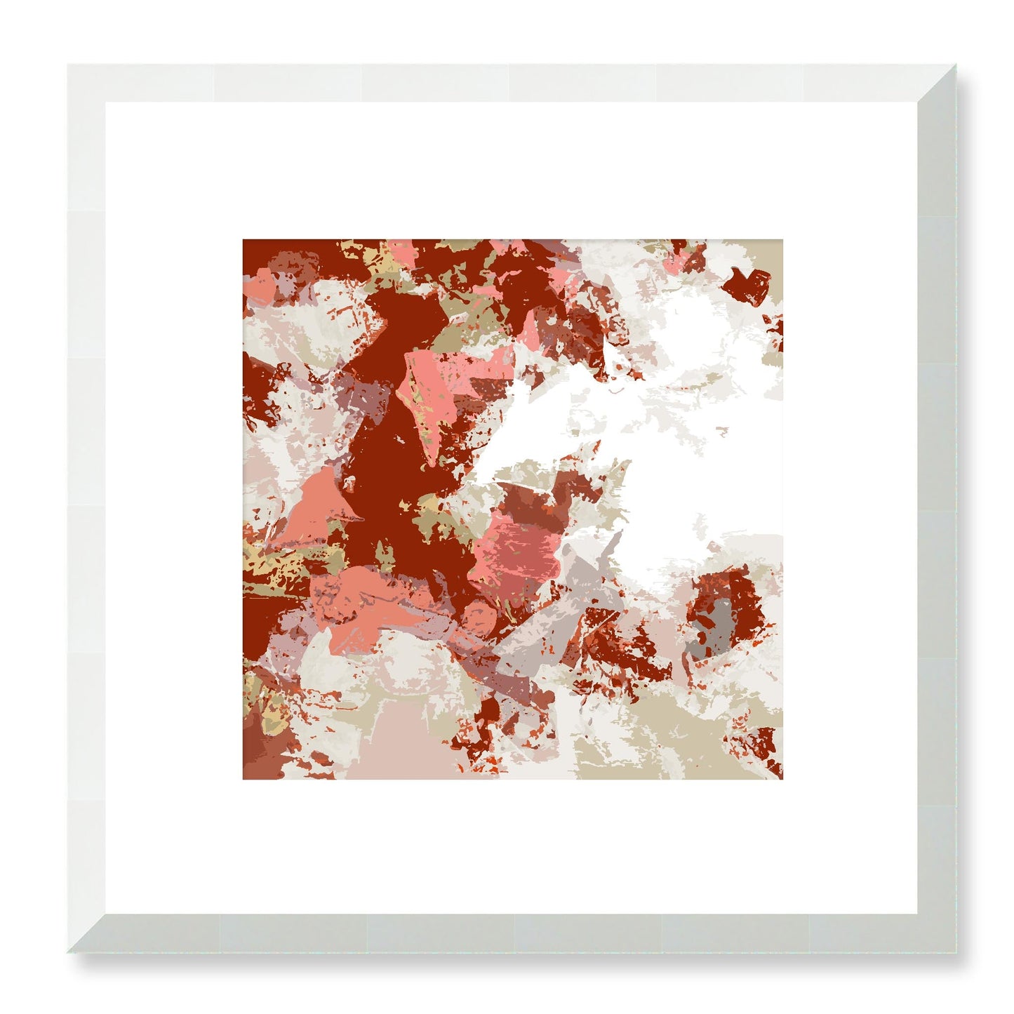 Framed Graphic Art Print, White Mat - 8x8 12x12 16x16 20x20 24x24 28x28 inches | FPS-1130-7695, Prints, Graphic art, White Frame, 30 x 30 cm ,12 x 12 inches