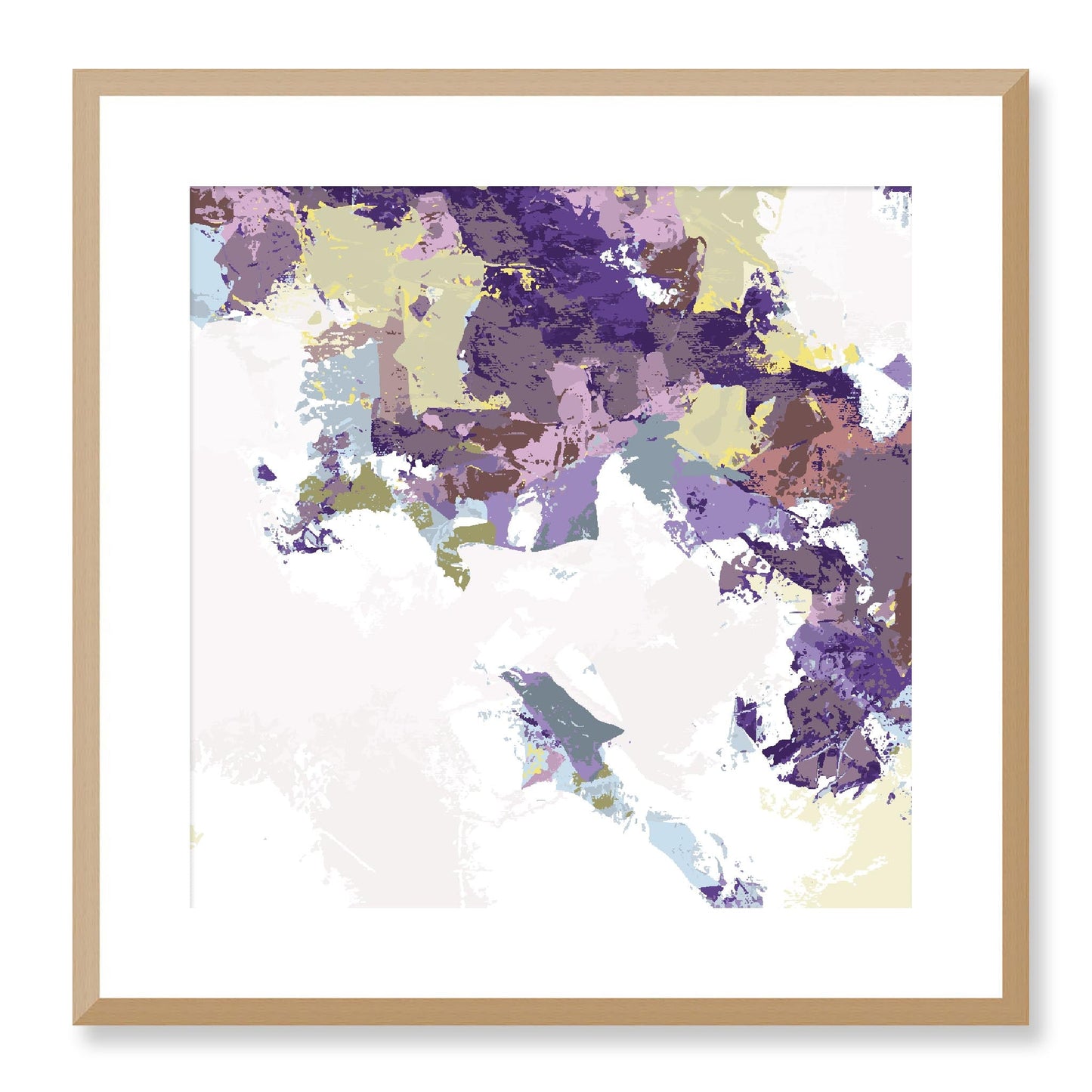 Framed Graphic Art Print, White Mat - 8x8 12x12 16x16 20x20 24x24 28x28 inches | FPS-1140-7693, Prints, Graphic art, Natural Frame, 51 x 51 cm ,20 x 20 inches