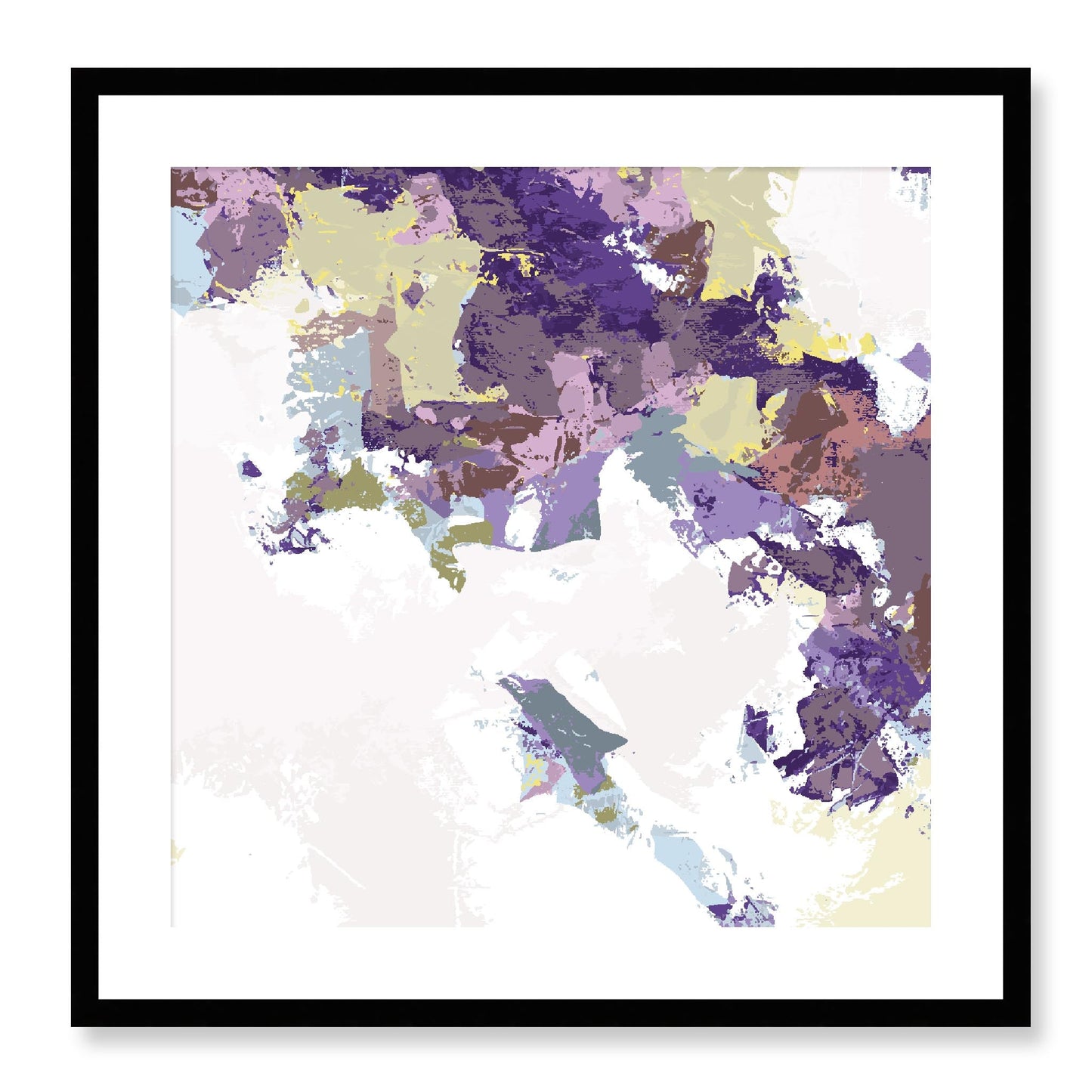 Framed Graphic Art Print, White Mat - 8x8 12x12 16x16 20x20 24x24 28x28 inches | FPS-1140-7693, Prints, Graphic art, Black Frame, 61 x 61 cm ,24 x 24 inches