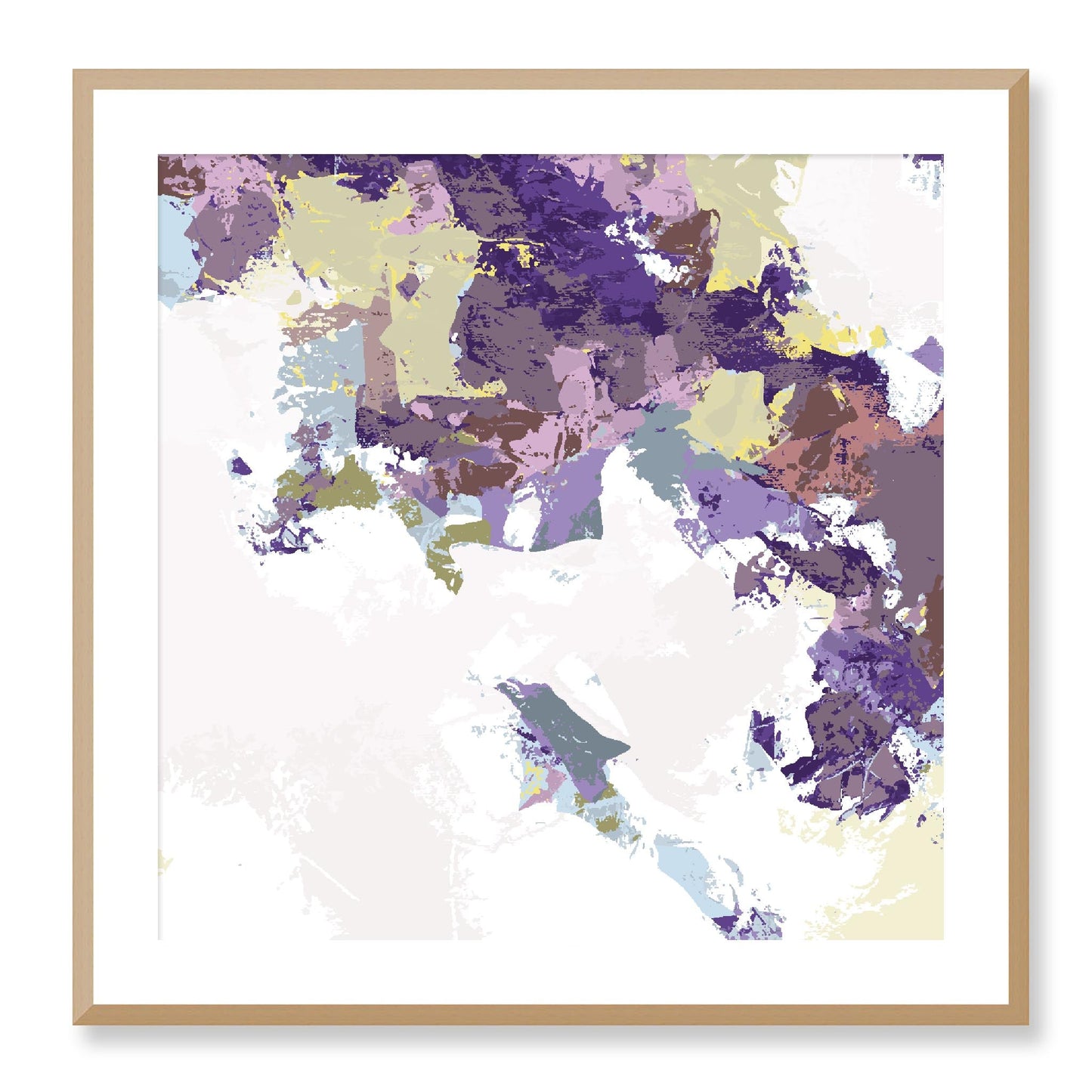 Framed Graphic Art Print, White Mat - 8x8 12x12 16x16 20x20 24x24 28x28 inches | FPS-1140-7693, Prints, Graphic art, Natural Frame, 71 x 71 cm ,28 x 28 inches