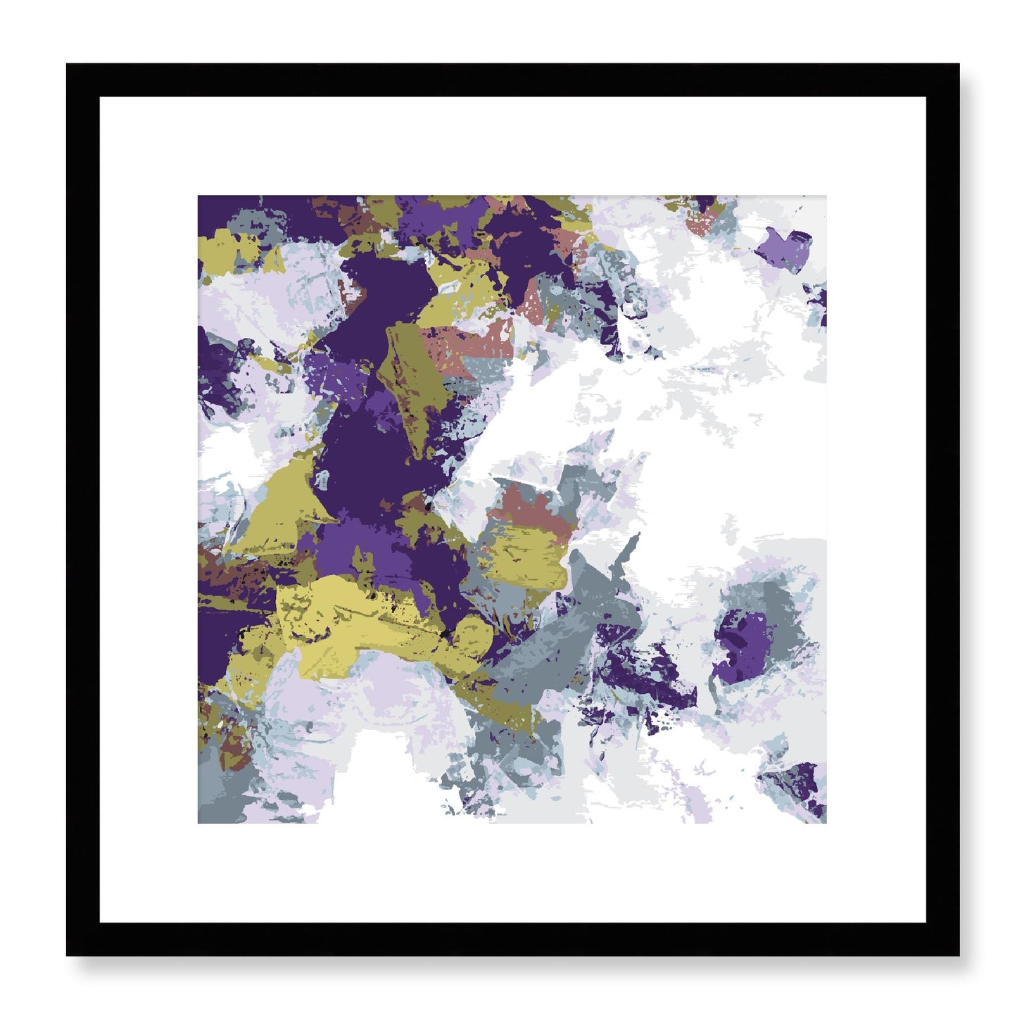 Framed Graphic Art Print, White Mat - 8x8 12x12 16x16 20x20 24x24 28x28 inches | FPS-1140-7695, Prints, Graphic art, Black Frame, 41 x 41 cm ,16 x 16 inches