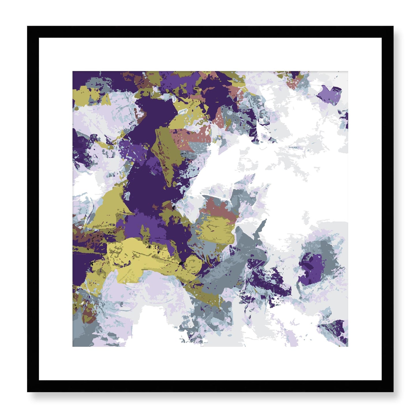 Framed Graphic Art Print, White Mat - 8x8 12x12 16x16 20x20 24x24 28x28 inches | FPS-1140-7695, Prints, Graphic art, Black Frame, 51 x 51 cm ,20 x 20 inches