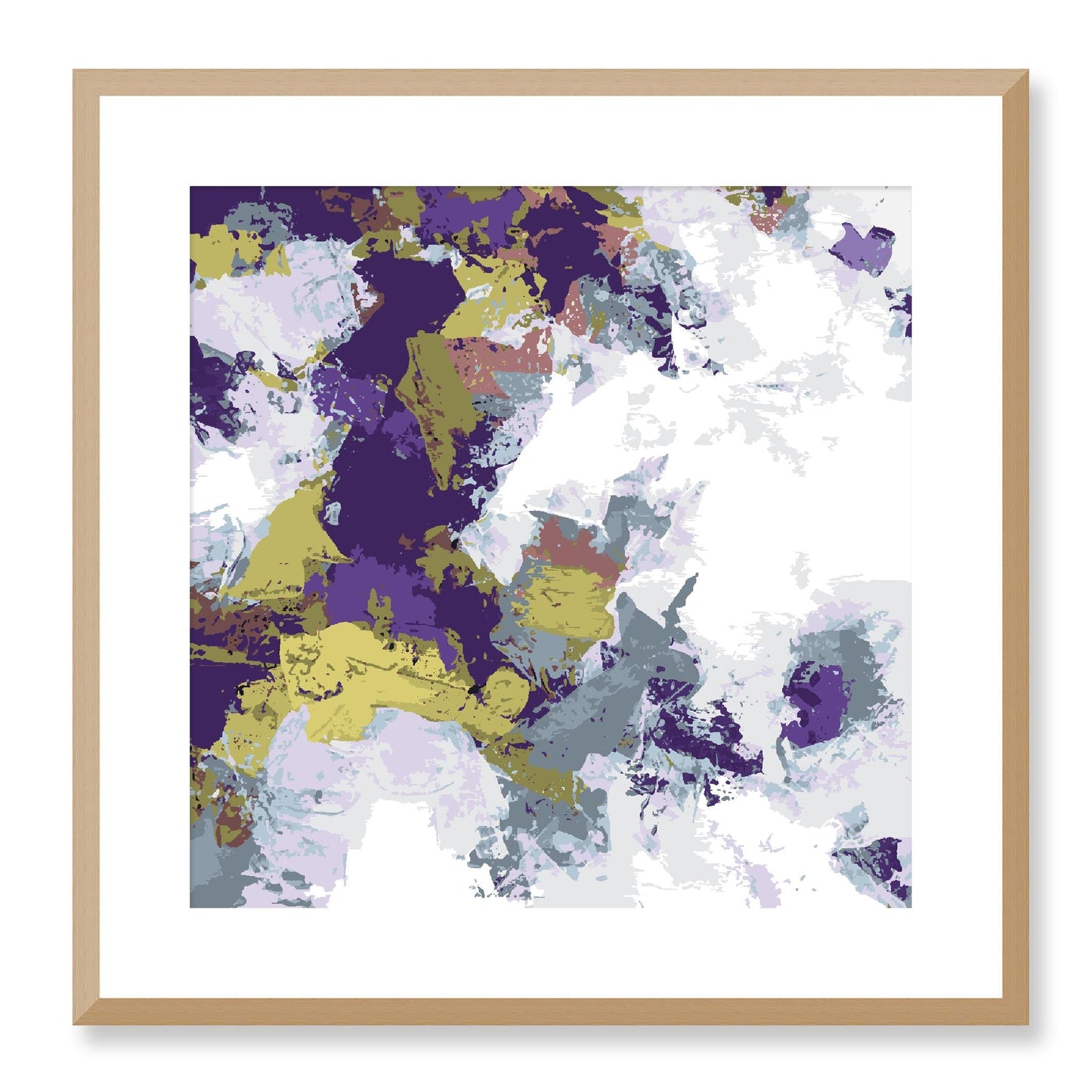 Framed Graphic Art Print, White Mat - 8x8 12x12 16x16 20x20 24x24 28x28 inches | FPS-1140-7695, Prints, Graphic art, Natural Frame, 51 x 51 cm ,20 x 20 inches