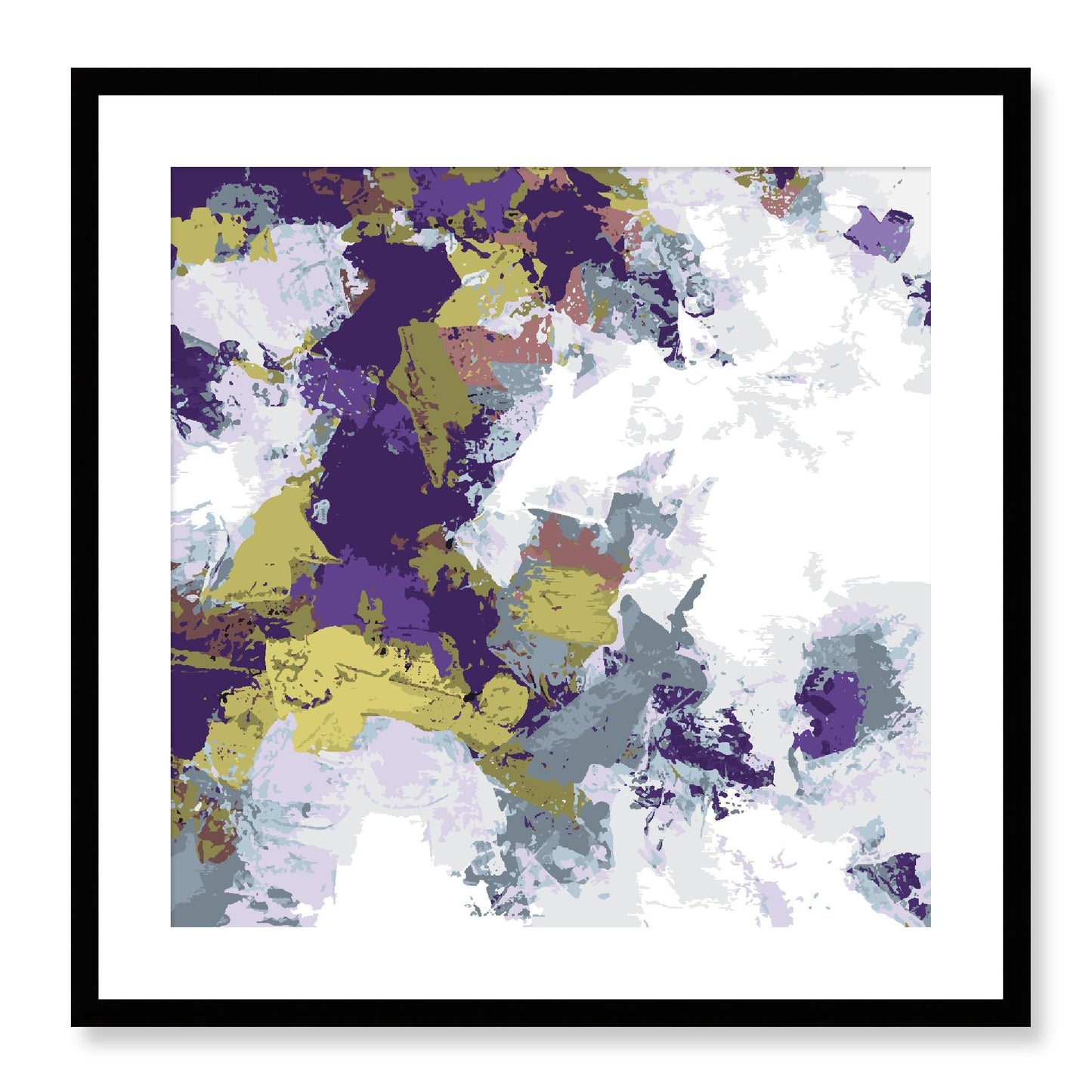 Framed Graphic Art Print, White Mat - 8x8 12x12 16x16 20x20 24x24 28x28 inches | FPS-1140-7695, Prints, Graphic art, Black Frame, 61 x 61 cm ,24 x 24 inches