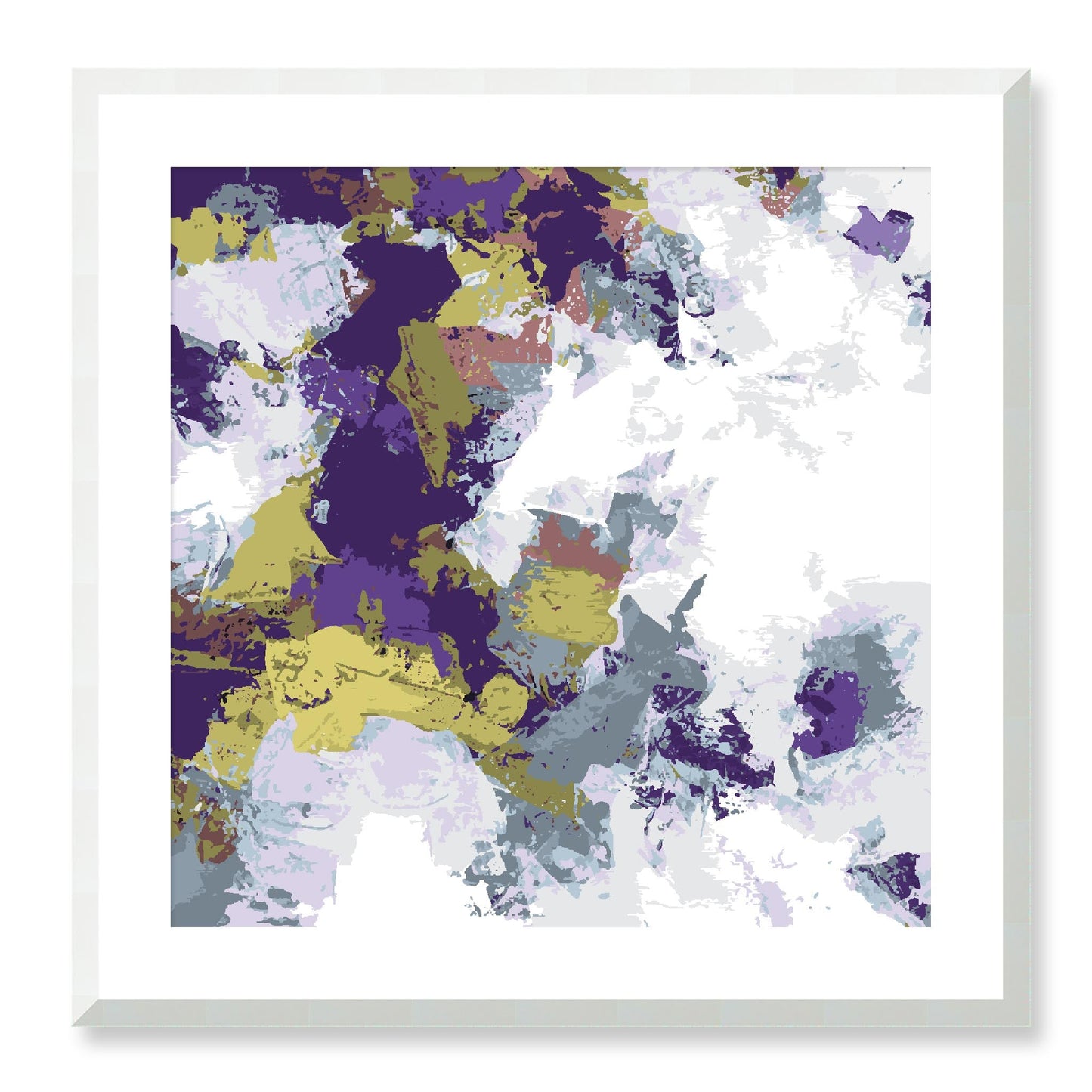 Framed Graphic Art Print, White Mat - 8x8 12x12 16x16 20x20 24x24 28x28 inches | FPS-1140-7695, Prints, Graphic art, White Frame, 61 x 61 cm ,24 x 24 inches