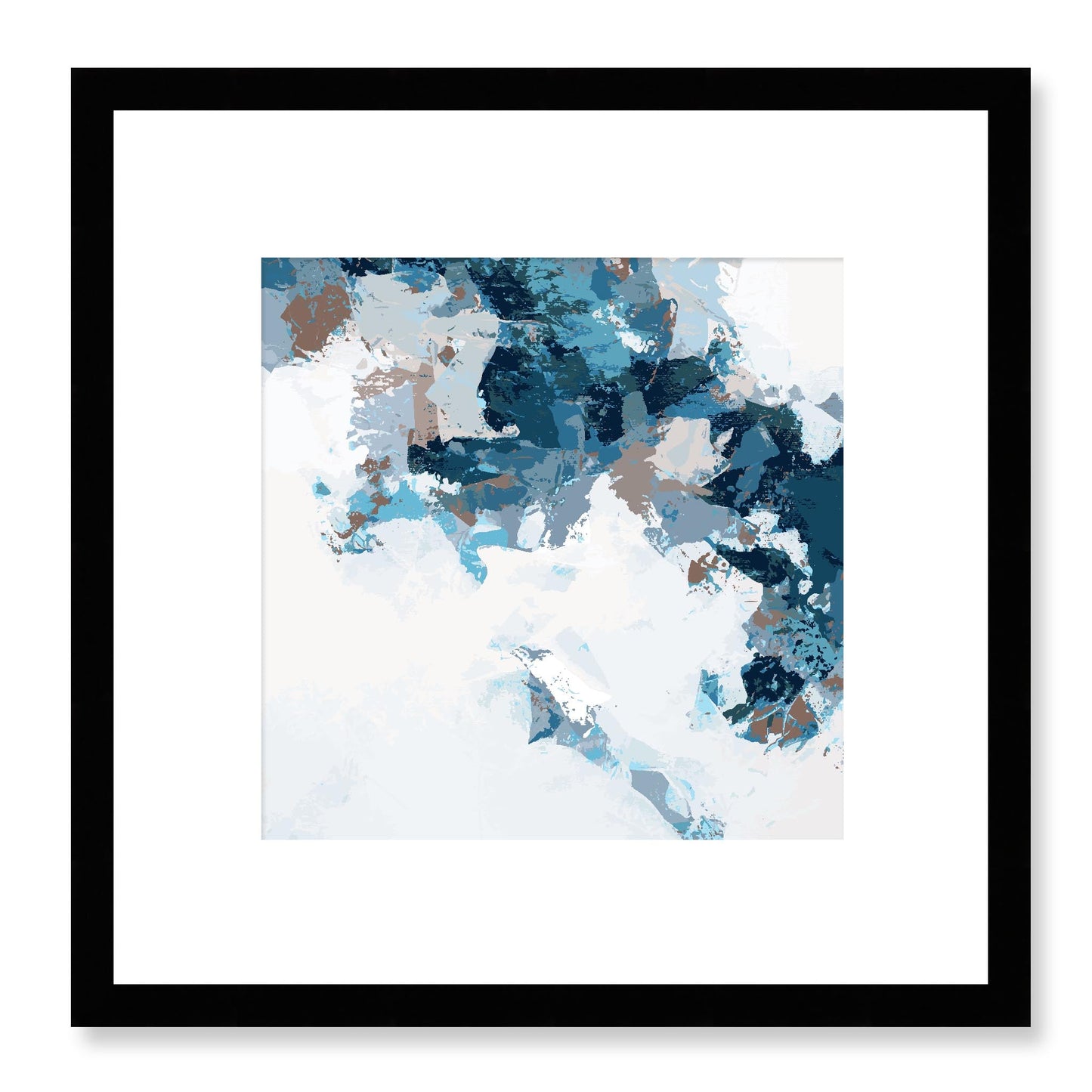 Framed Graphic Art Print, White Mat - 8x8 12x12 16x16 20x20 24x24 28x28 inches | FPS-1150-7693, Prints, Graphic art, Black Frame, 30 x 30 cm ,12 x 12 inches
