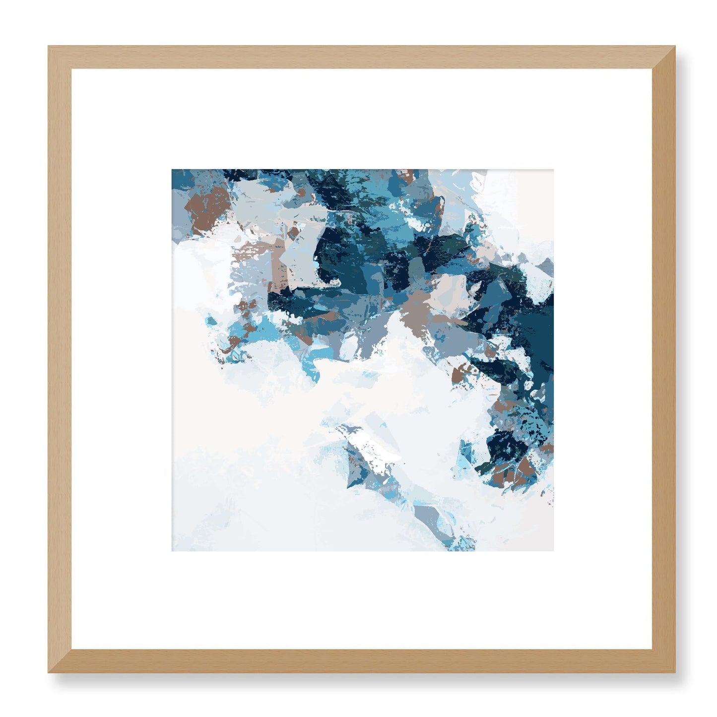 Framed Graphic Art Print, White Mat - 8x8 12x12 16x16 20x20 24x24 28x28 inches | FPS-1150-7693, Prints, Graphic art, Natural Frame, 30 x 30 cm ,12 x 12 inches