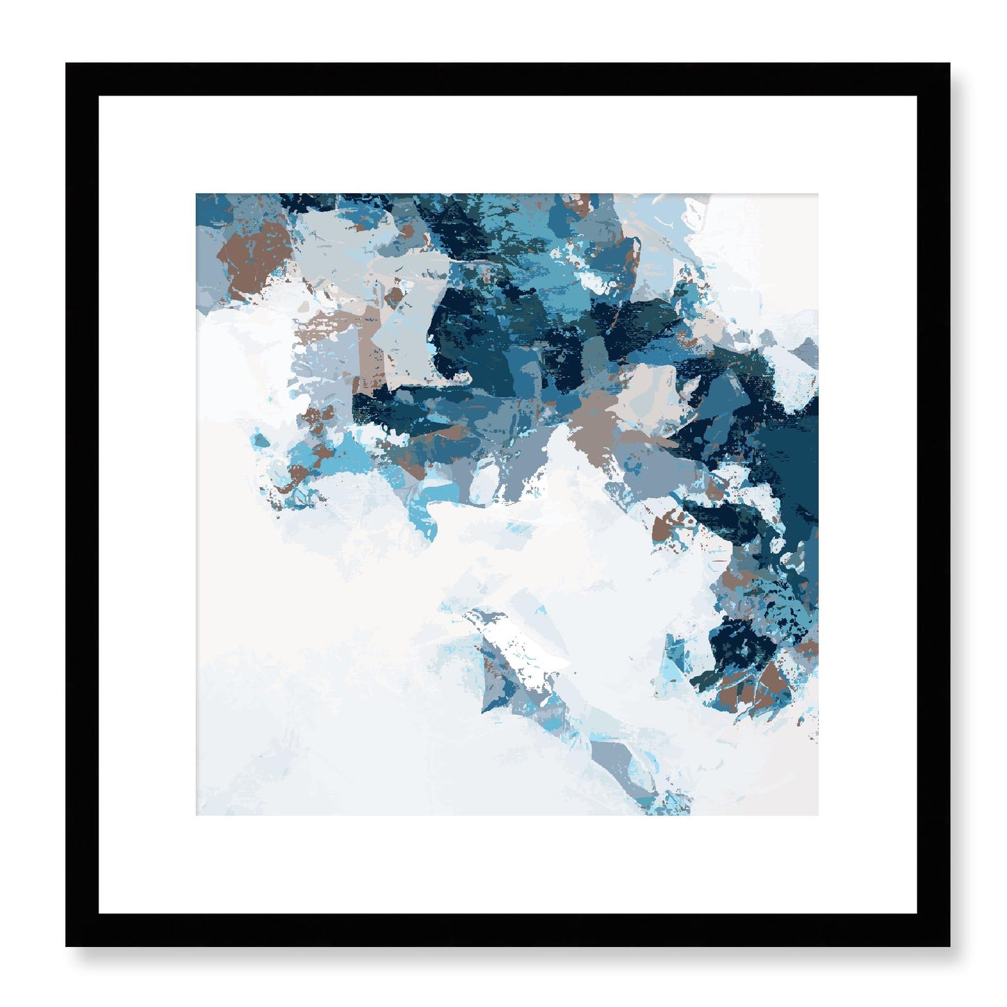 Framed Graphic Art Print, White Mat - 8x8 12x12 16x16 20x20 24x24 28x28 inches | FPS-1150-7693, Prints, Graphic art, Black Frame, 41 x 41 cm ,16 x 16 inches
