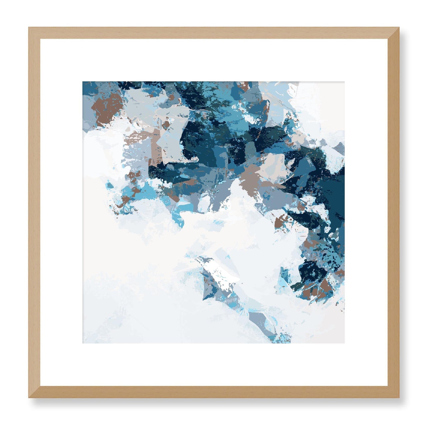 Framed Graphic Art Print, White Mat - 8x8 12x12 16x16 20x20 24x24 28x28 inches | FPS-1150-7693, Prints, Graphic art, Natural Frame, 41 x 41 cm ,16 x 16 inches