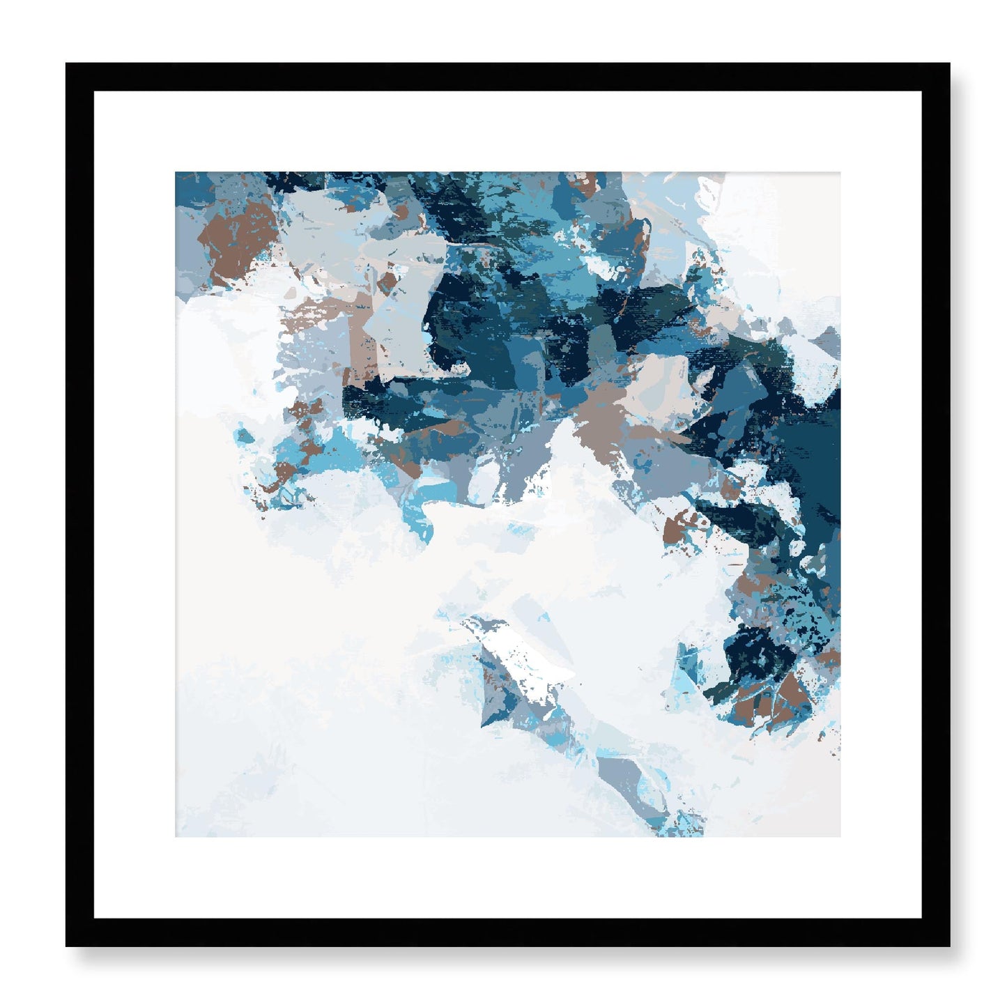 Framed Graphic Art Print, White Mat - 8x8 12x12 16x16 20x20 24x24 28x28 inches | FPS-1150-7693, Prints, Graphic art, Black Frame, 51 x 51 cm ,20 x 20 inches