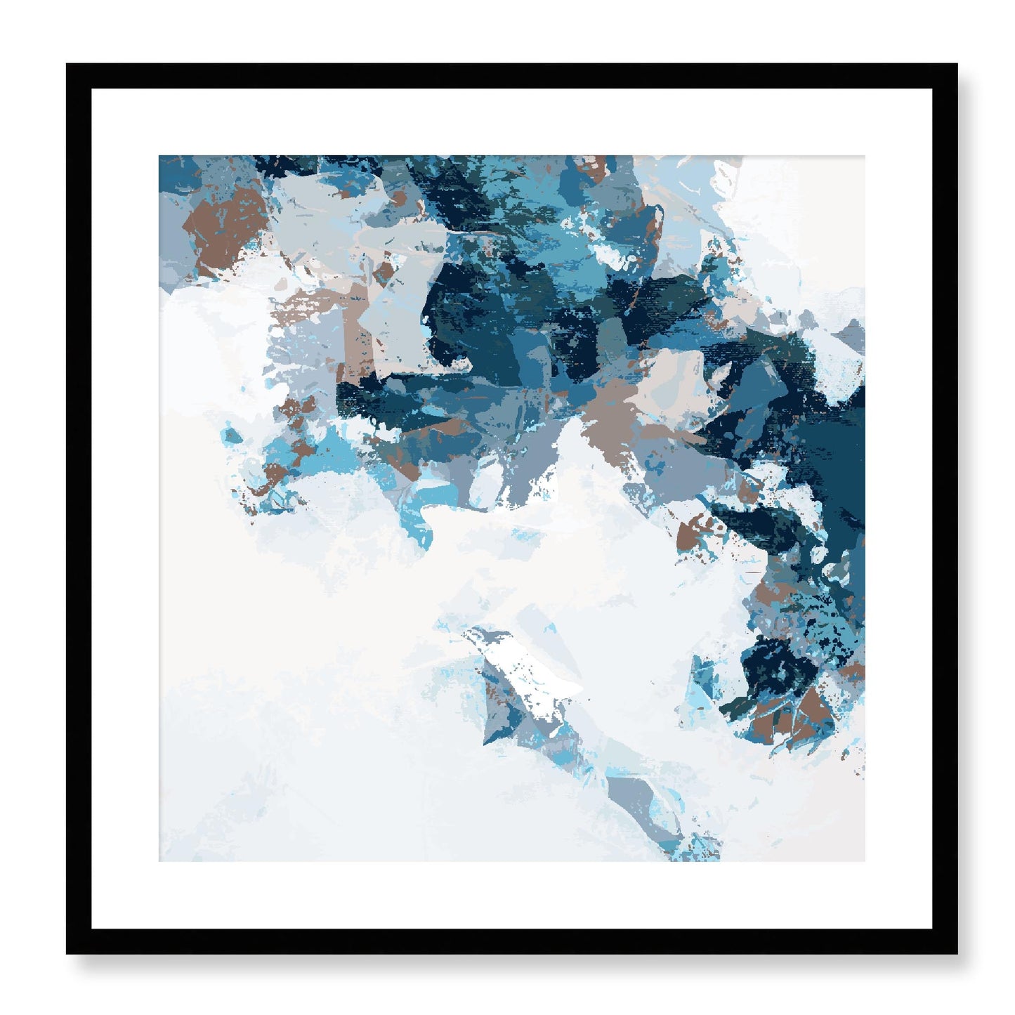 Framed Graphic Art Print, White Mat - 8x8 12x12 16x16 20x20 24x24 28x28 inches | FPS-1150-7693, Prints, Graphic art, Black Frame, 61 x 61 cm ,24 x 24 inches