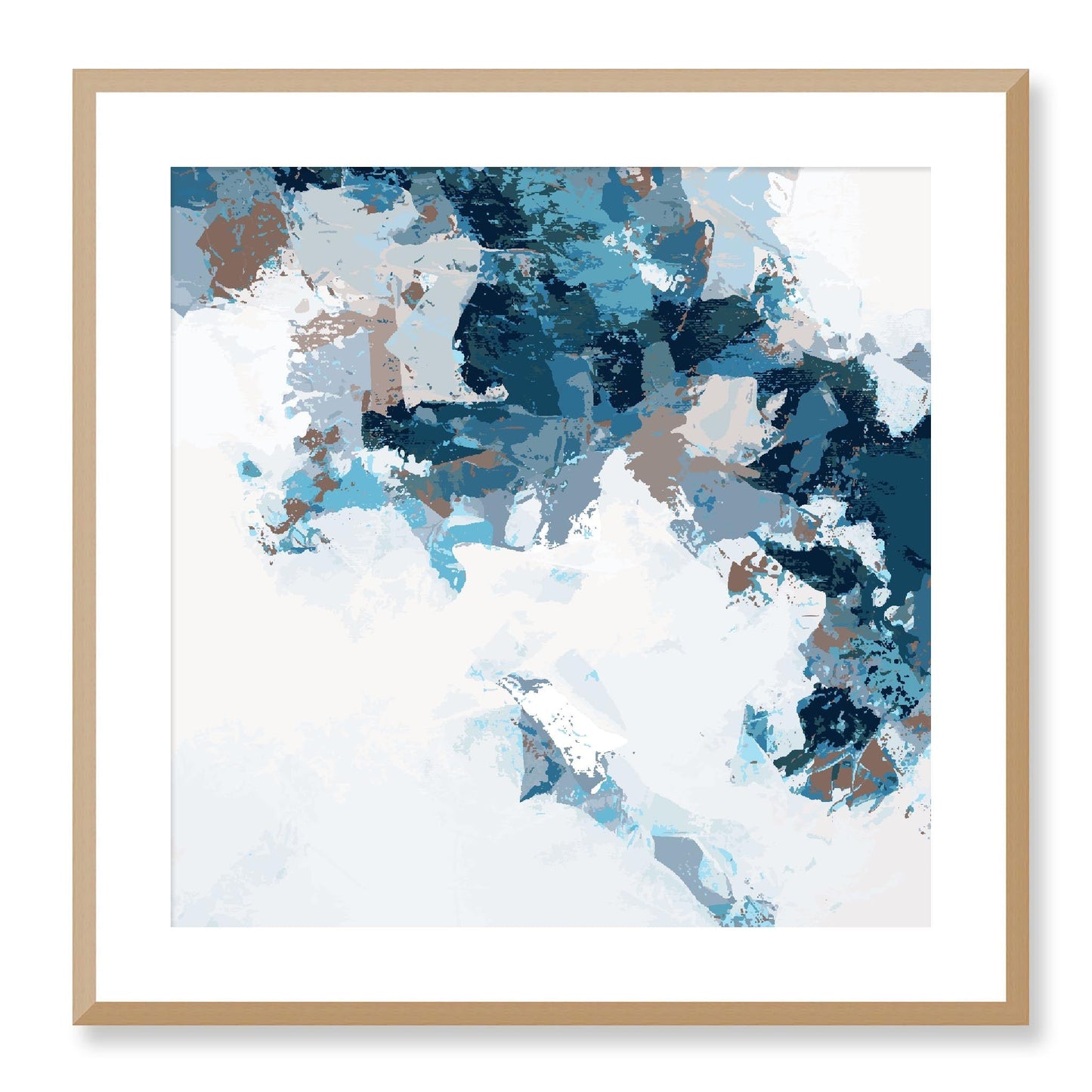 Framed Graphic Art Print, White Mat - 8x8 12x12 16x16 20x20 24x24 28x28 inches | FPS-1150-7693, Prints, Graphic art, Natural Frame, 61 x 61 cm ,24 x 24 inches