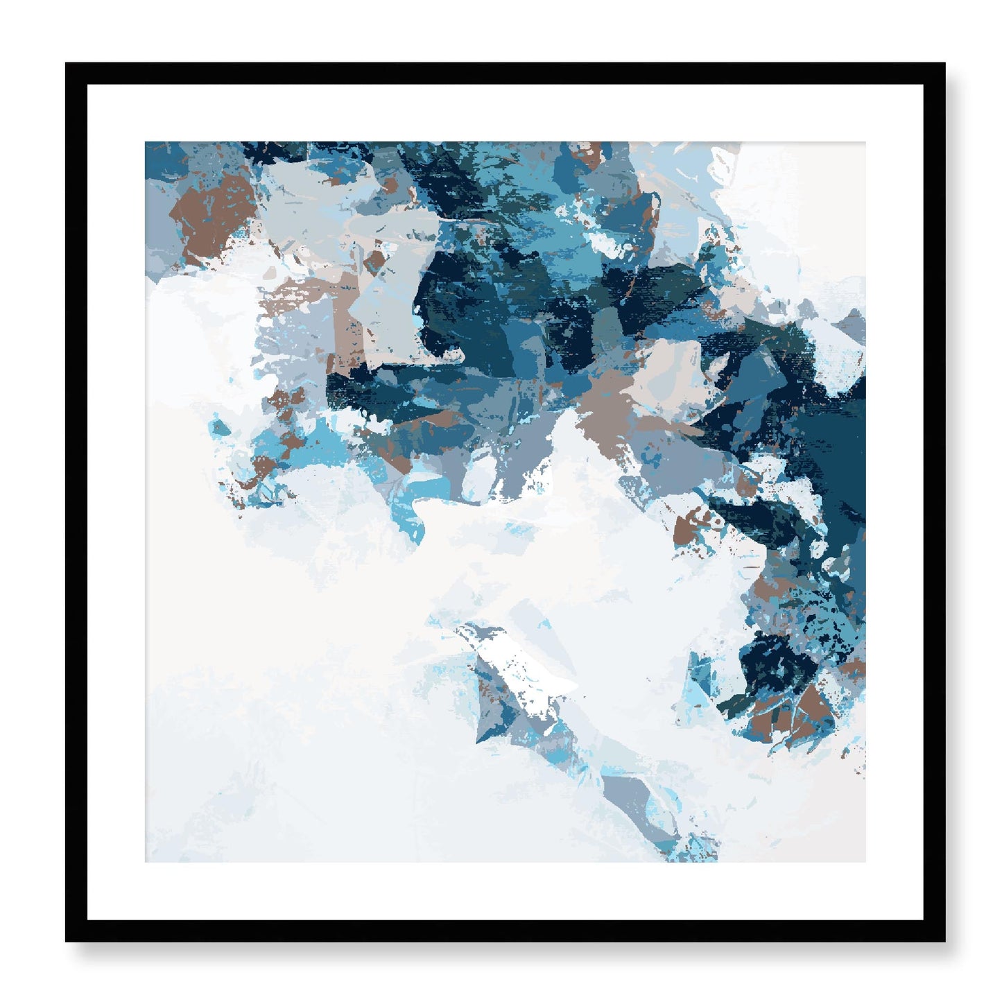 Framed Graphic Art Print, White Mat - 8x8 12x12 16x16 20x20 24x24 28x28 inches | FPS-1150-7693, Prints, Graphic art, Black Frame, 71 x 71 cm ,28 x 28 inches