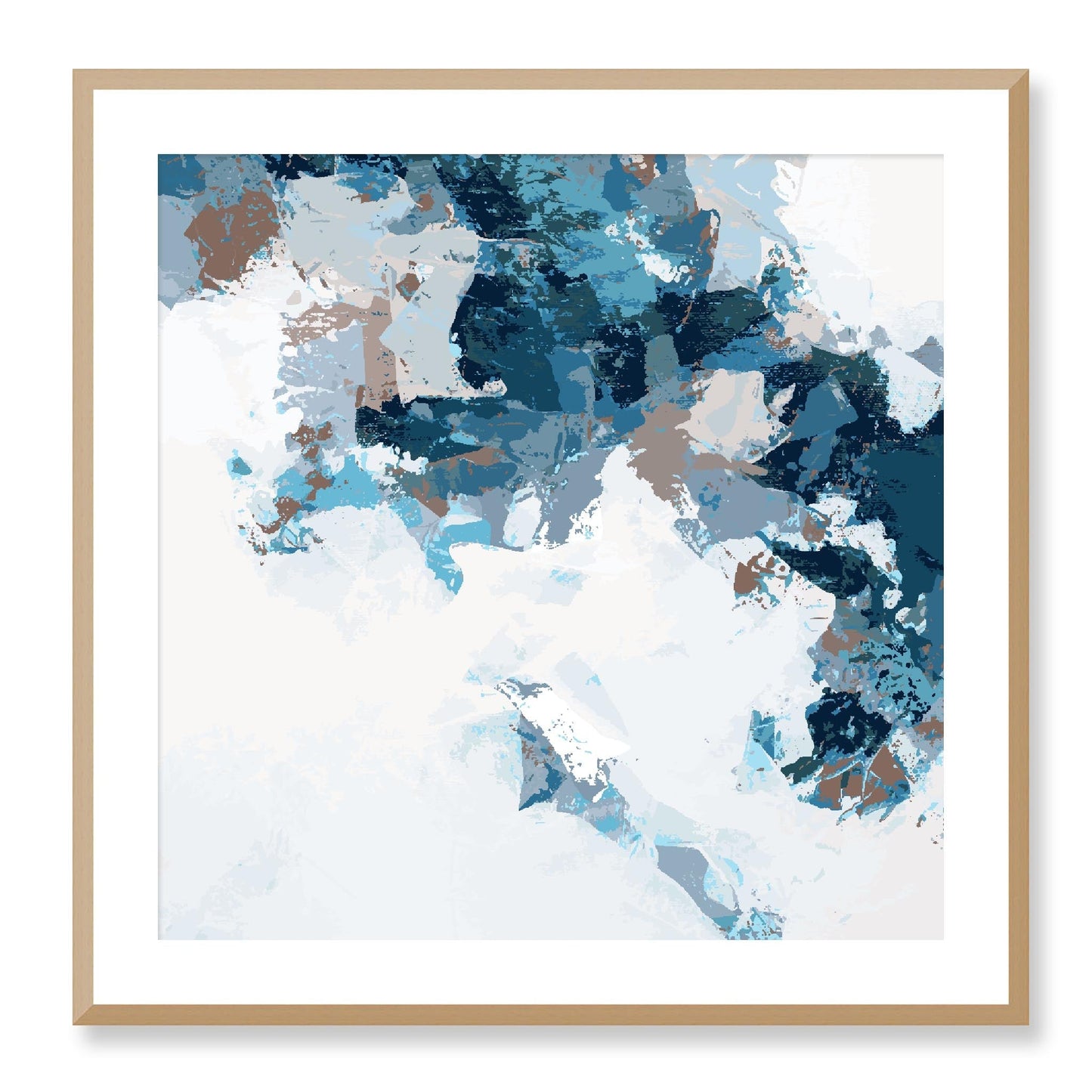Framed Graphic Art Print, White Mat - 8x8 12x12 16x16 20x20 24x24 28x28 inches | FPS-1150-7693, Prints, Graphic art, Natural Frame, 71 x 71 cm ,28 x 28 inches