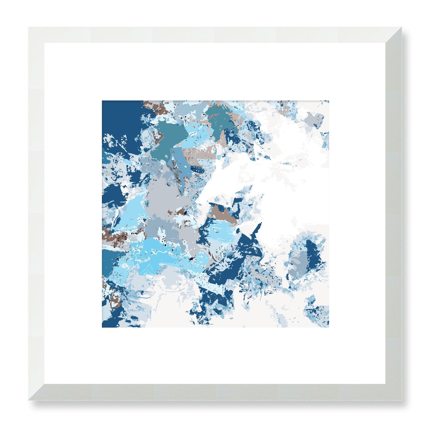 Framed Graphic Art Print, White Mat - 8x8 12x12 16x16 20x20 24x24 28x28 inches | FPS-1150-7695, Prints, Graphic art, White Frame, 30 x 30 cm ,12 x 12 inches