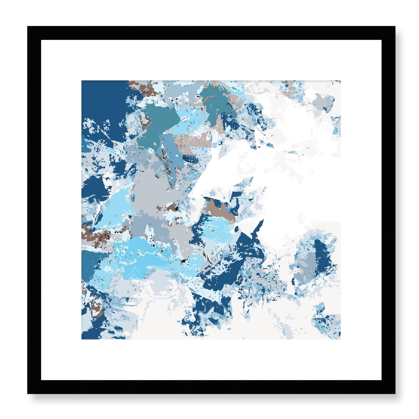 Framed Graphic Art Print, White Mat - 8x8 12x12 16x16 20x20 24x24 28x28 inches | FPS-1150-7695, Prints, Graphic art, Black Frame, 41 x 41 cm ,16 x 16 inches