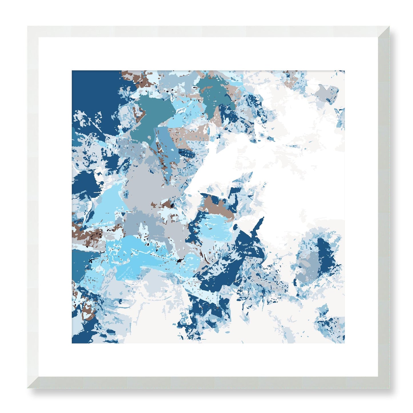 Framed Graphic Art Print, White Mat - 8x8 12x12 16x16 20x20 24x24 28x28 inches | FPS-1150-7695, Prints, Graphic art, White Frame, 51 x 51 cm ,20 x 20 inches