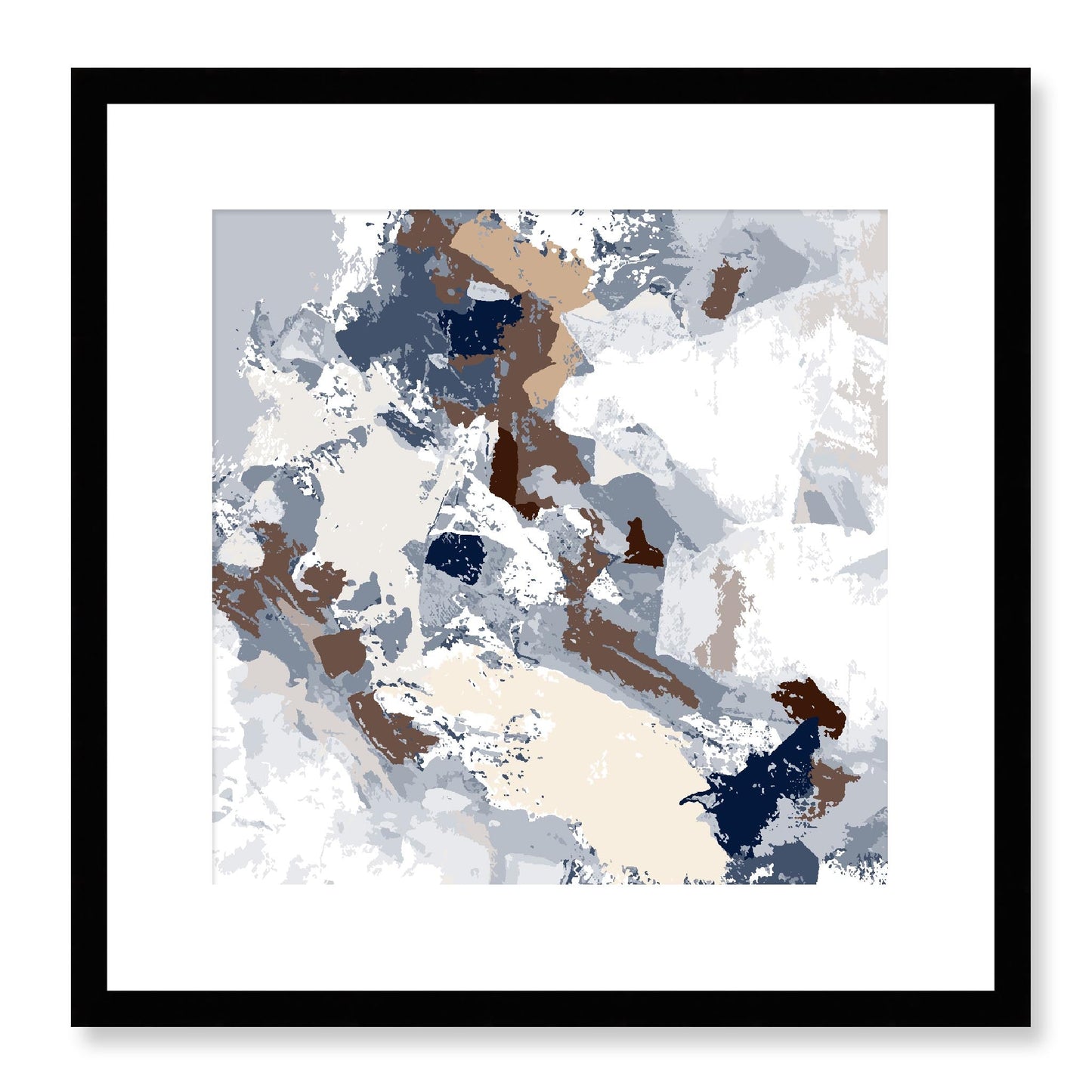 Framed Graphic Art Print, White Mat - 8x8 12x12 16x16 20x20 24x24 28x28 inches | FPS-1160-7690, Prints, Graphic art, Black Frame, 41 x 41 cm ,16 x 16 inches